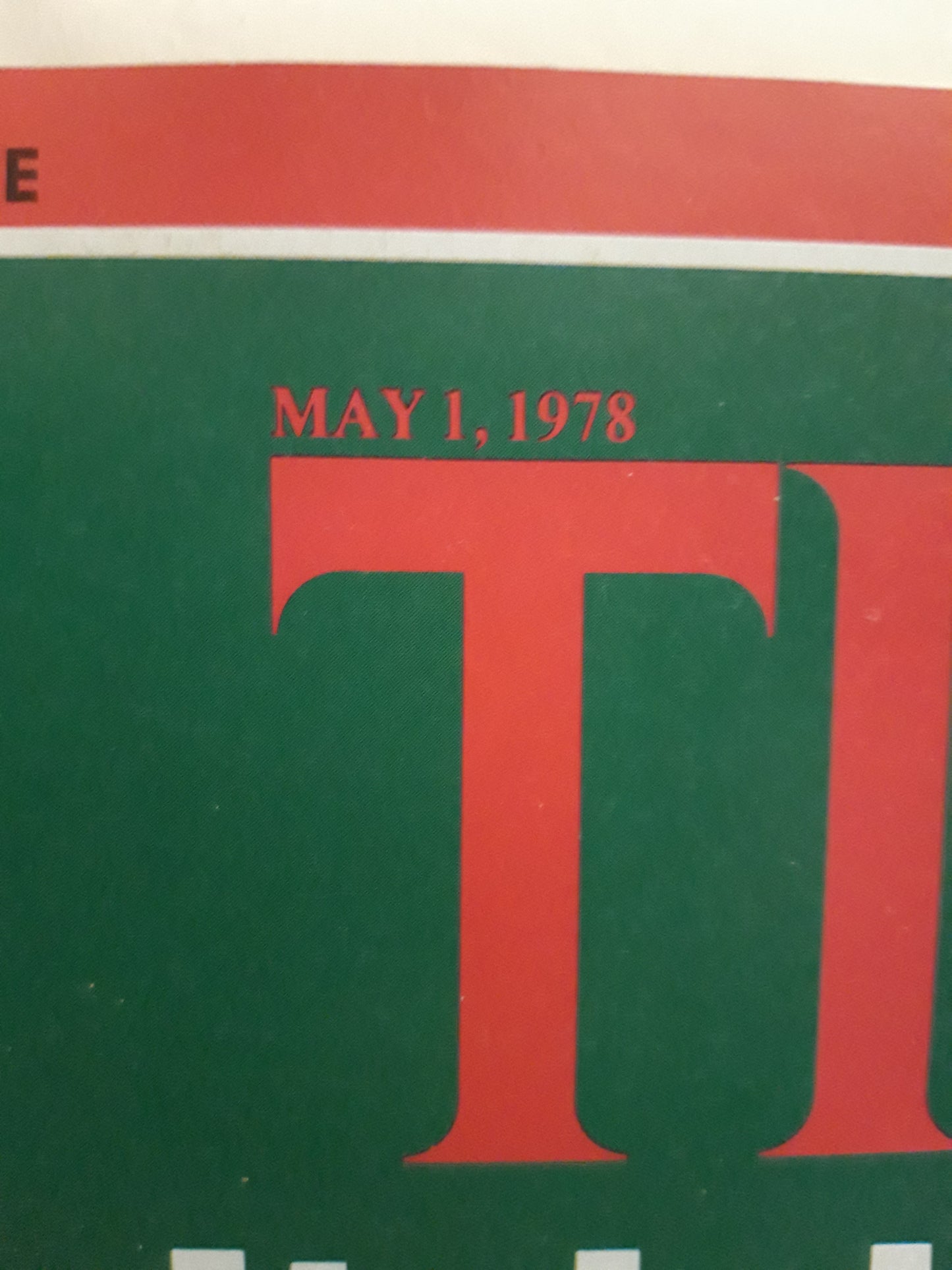 Time magazine Europe Italy in Torment 1st May 1. Mai 01.05.1978