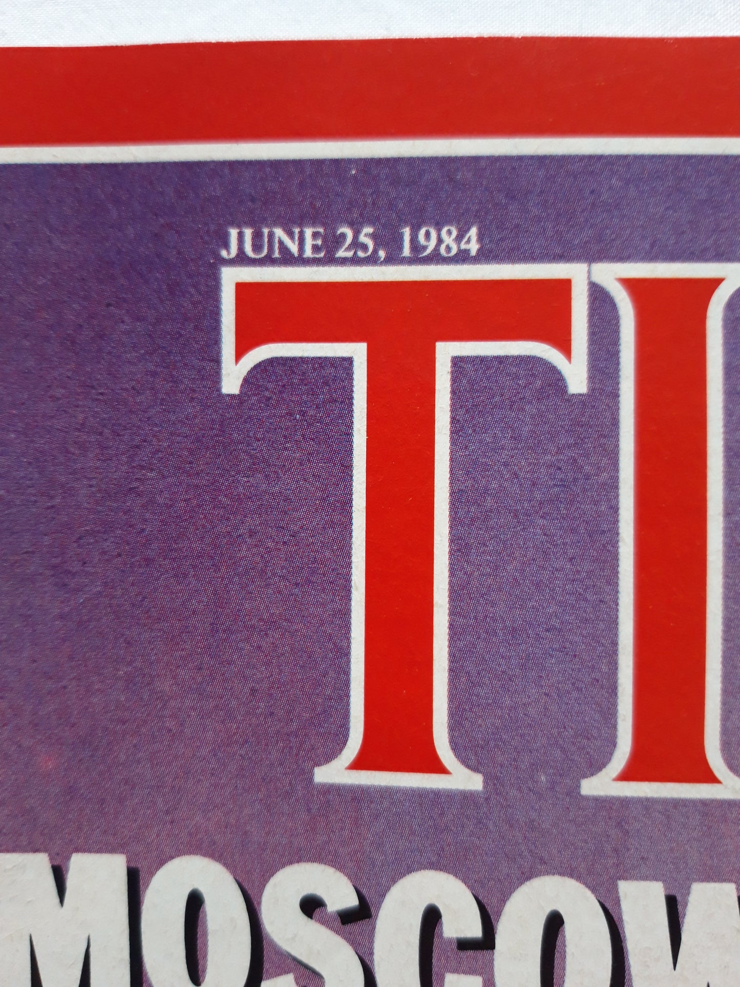 Time magazine Moscow Hard Line Reagan`s new response Foreign Minister Andrei Gromyko 25th June 25. Juni 25.06.1984 No.26
