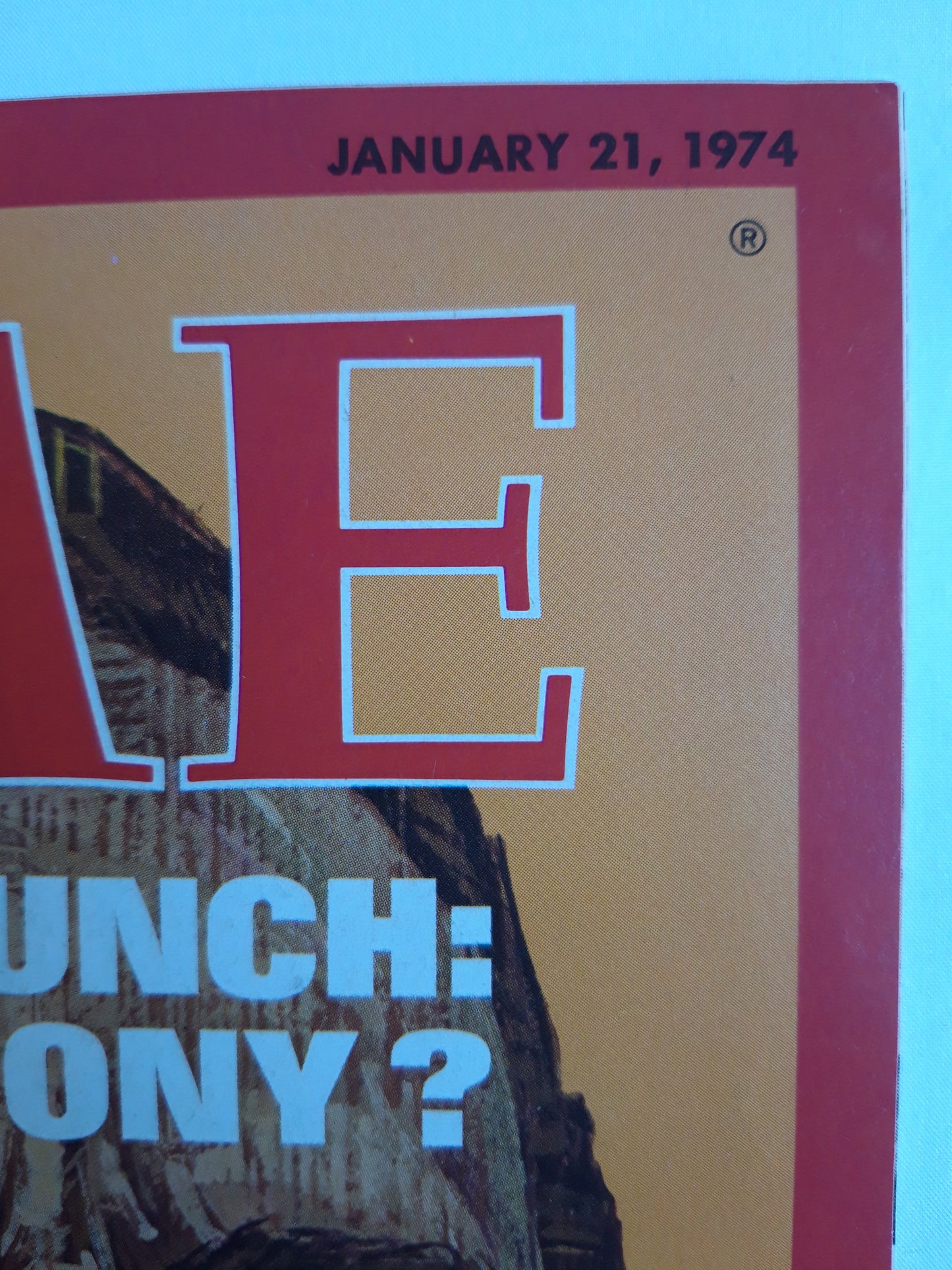 Time magazine Energy Crunch: Real or Phony? William Simon 21.01.1974 Januar 1974