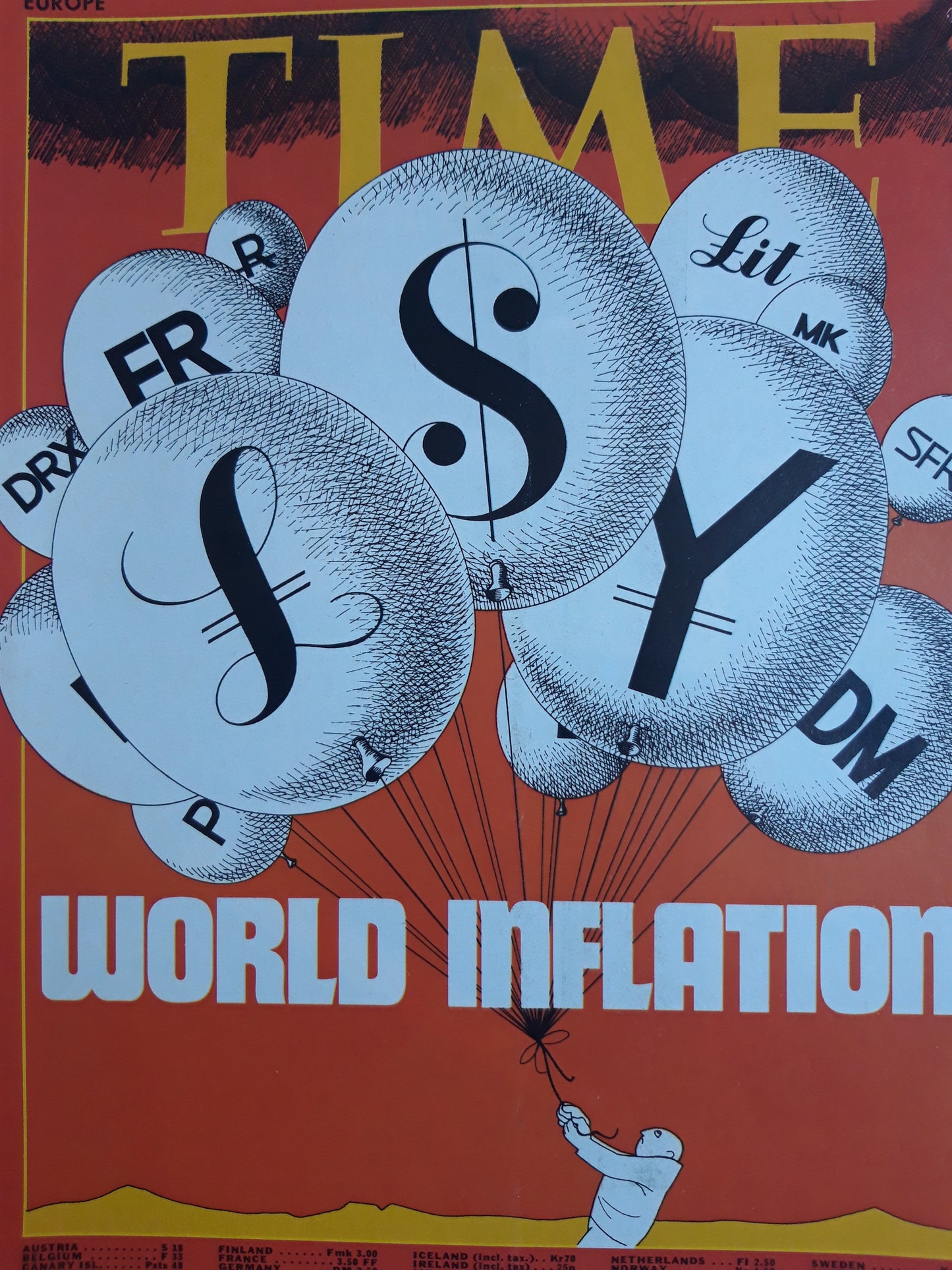 Time magazine World inflation 08.04.1974 April 1974