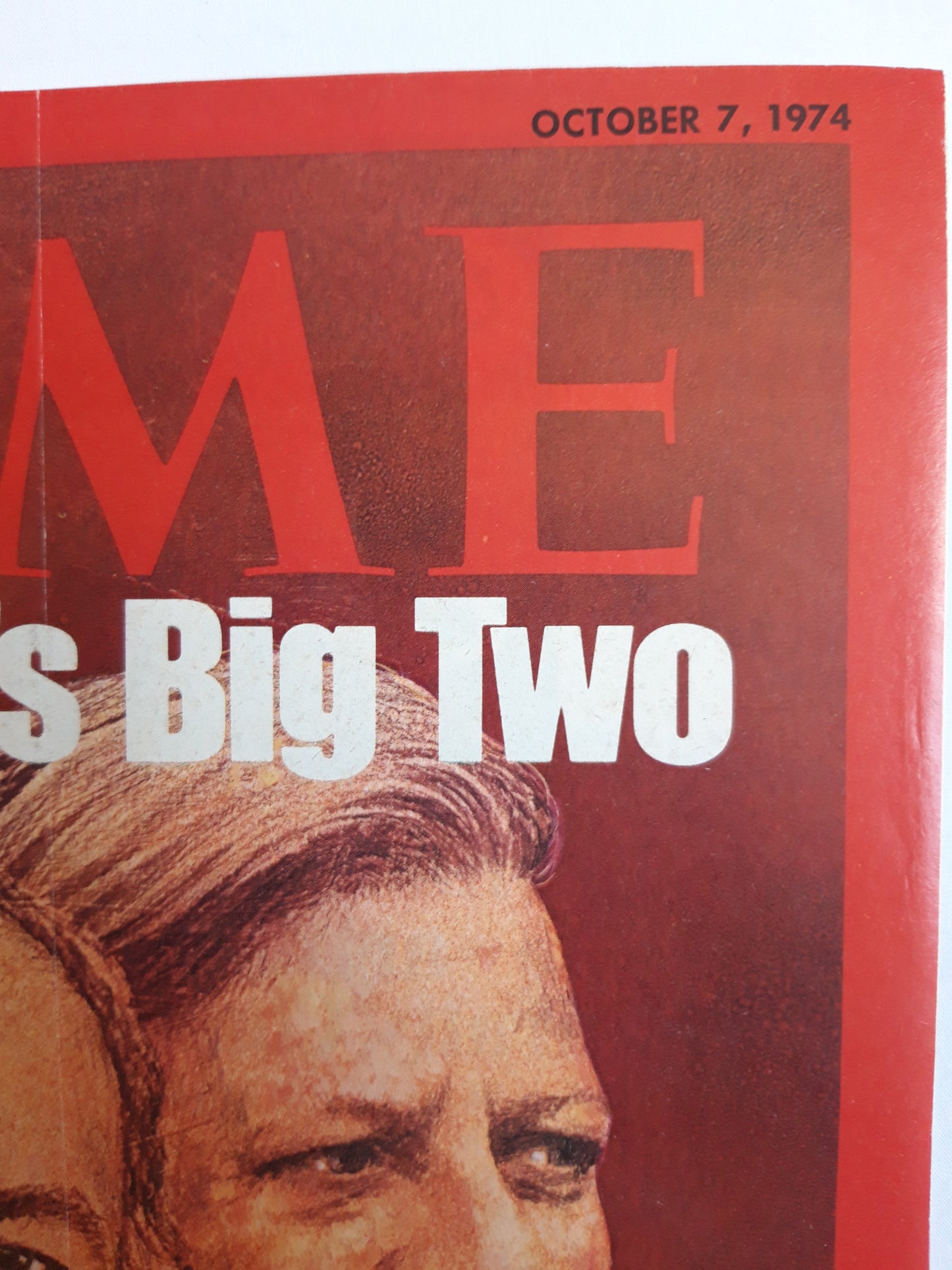 Time magazine Europe´s Big Two France´s Giscard West Germany´s Schmidt 07.10.1974 Oktober 1974