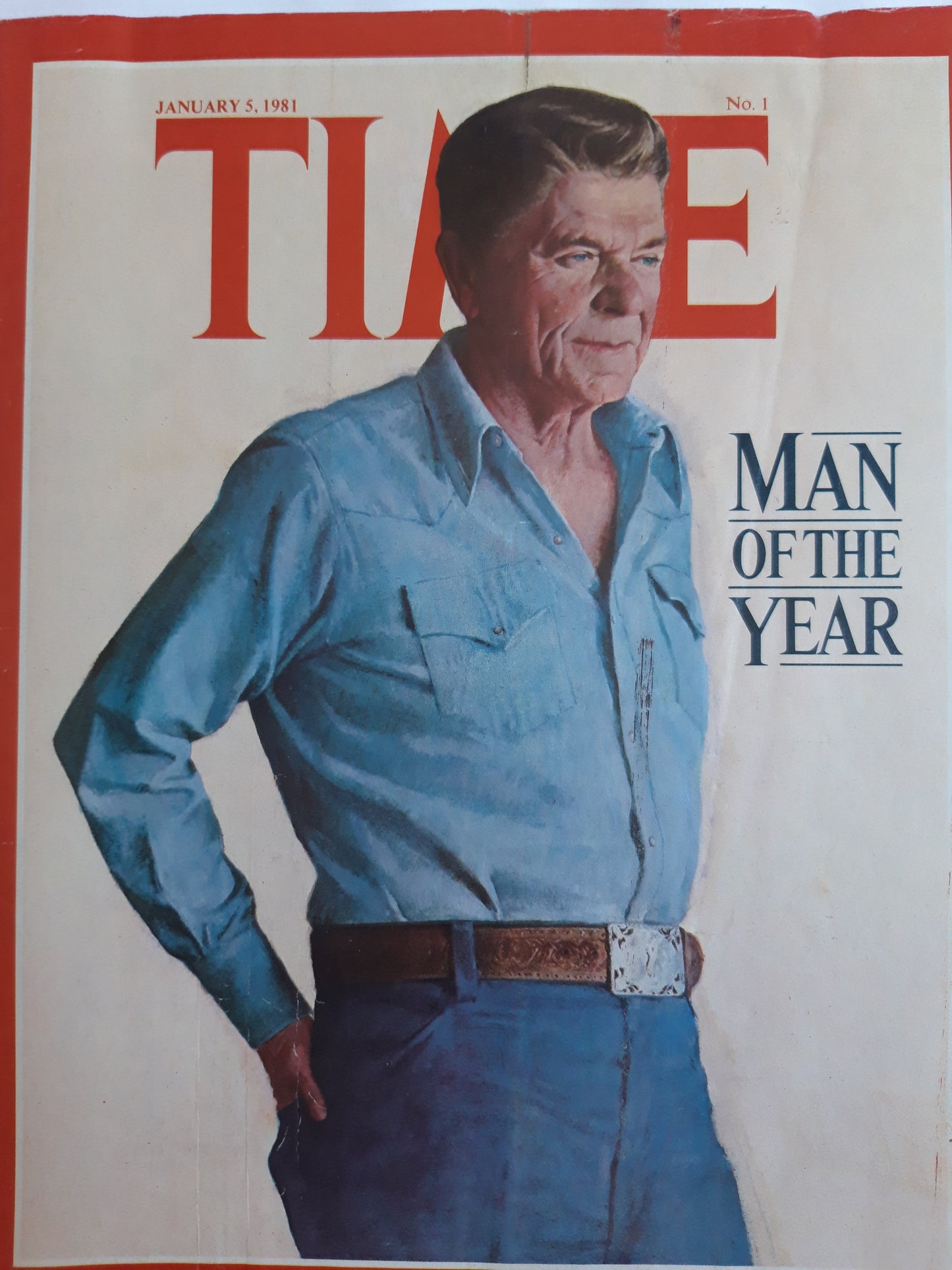 Time magazine Man of The Year Ronald Reagan 05.01.1981 Januar 1981 No.1