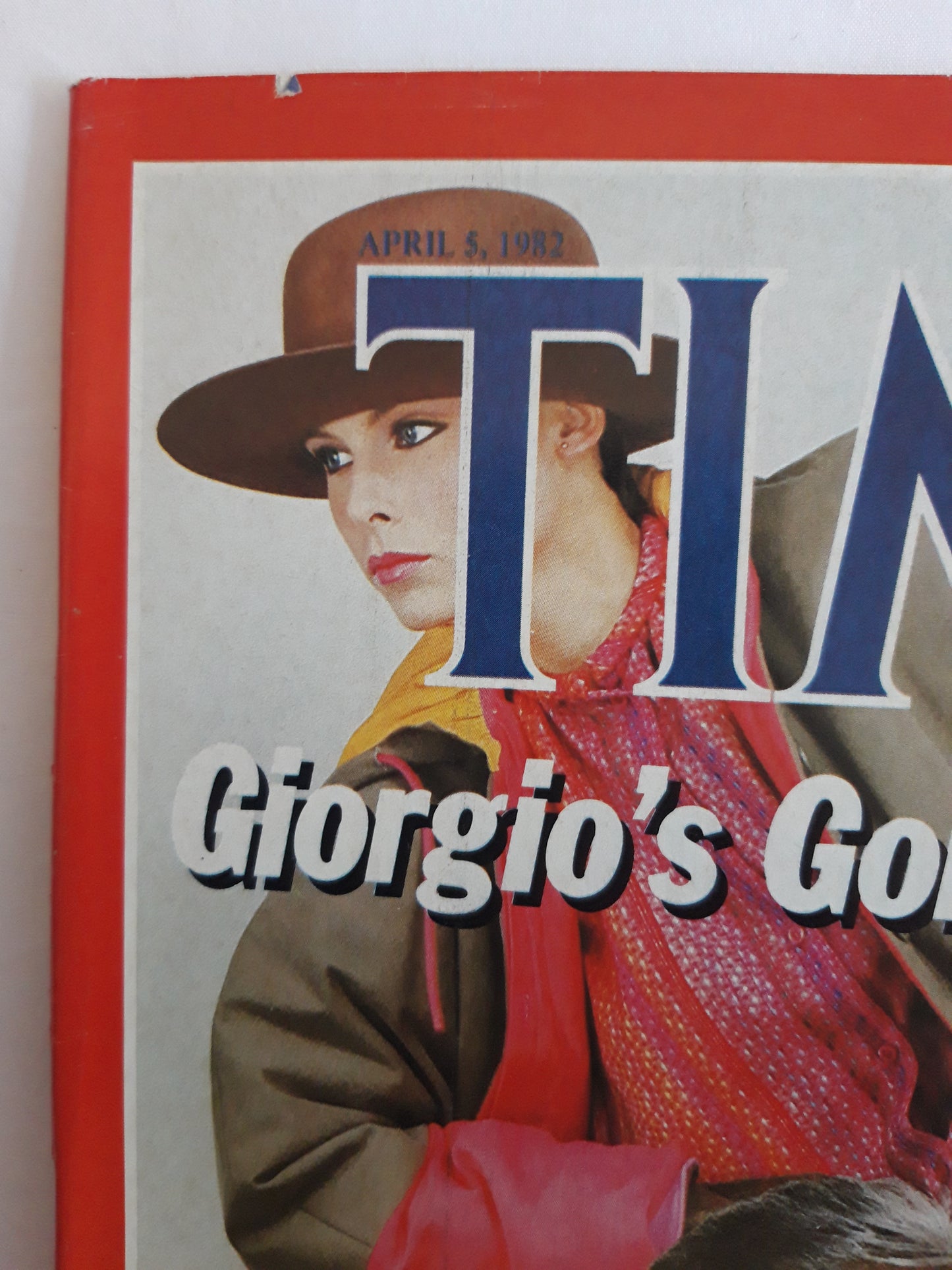 Time magazine Giorgio`s Gorgeous Style Fashion Designer Giorgio Armani 05.04.1982 April 1982 No.14