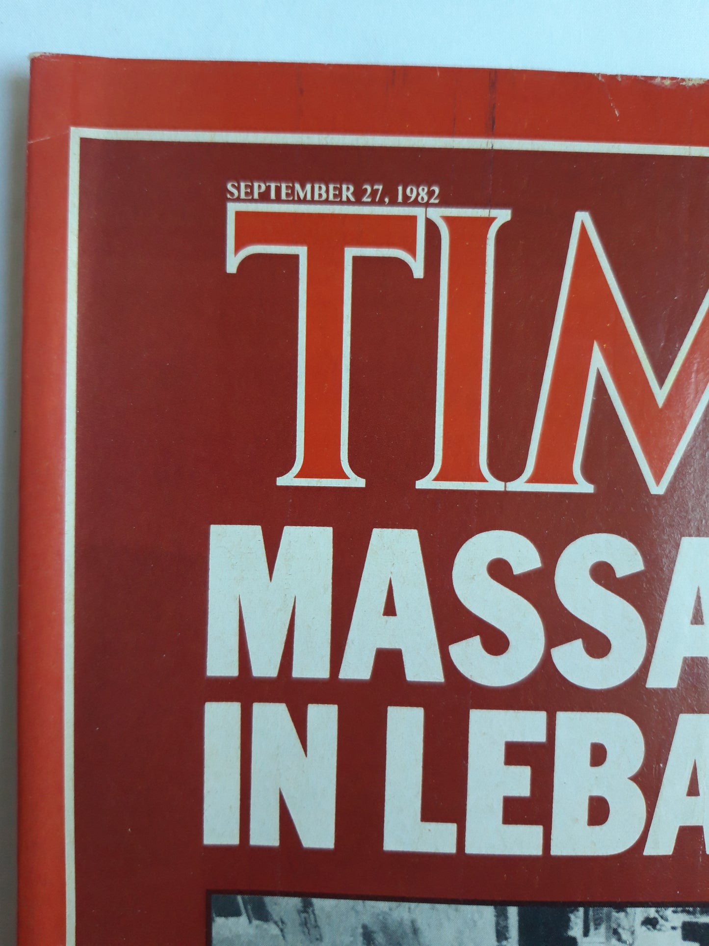 Time magazine Massacre in Lebanon Palestinian West Germany Helmut Schmidt´s Coalition 27.09.1982 September 1982 No.39