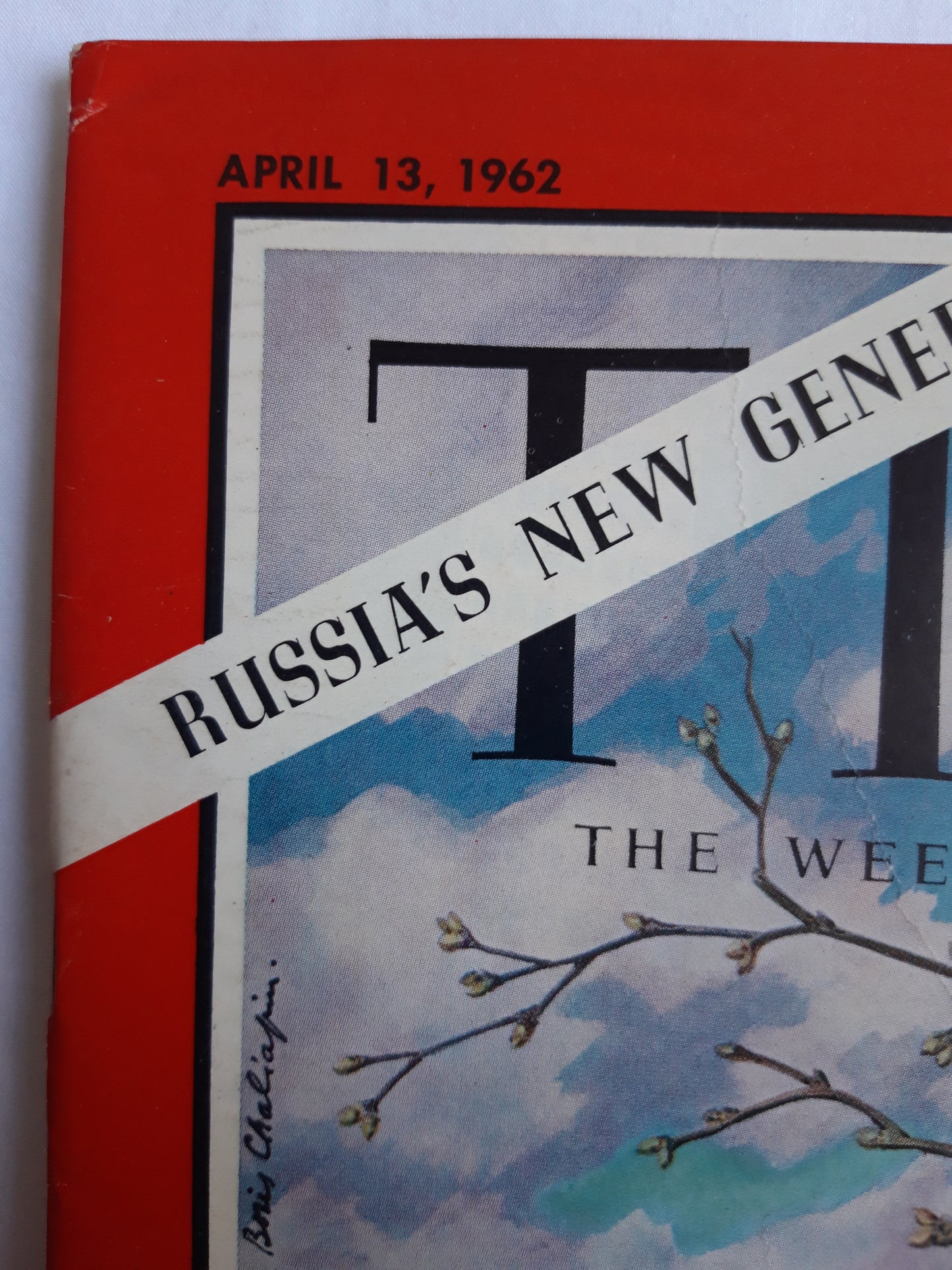 Time magazine Soviet Poet Evgeny Evtushenko 13.04.1962 April 1962