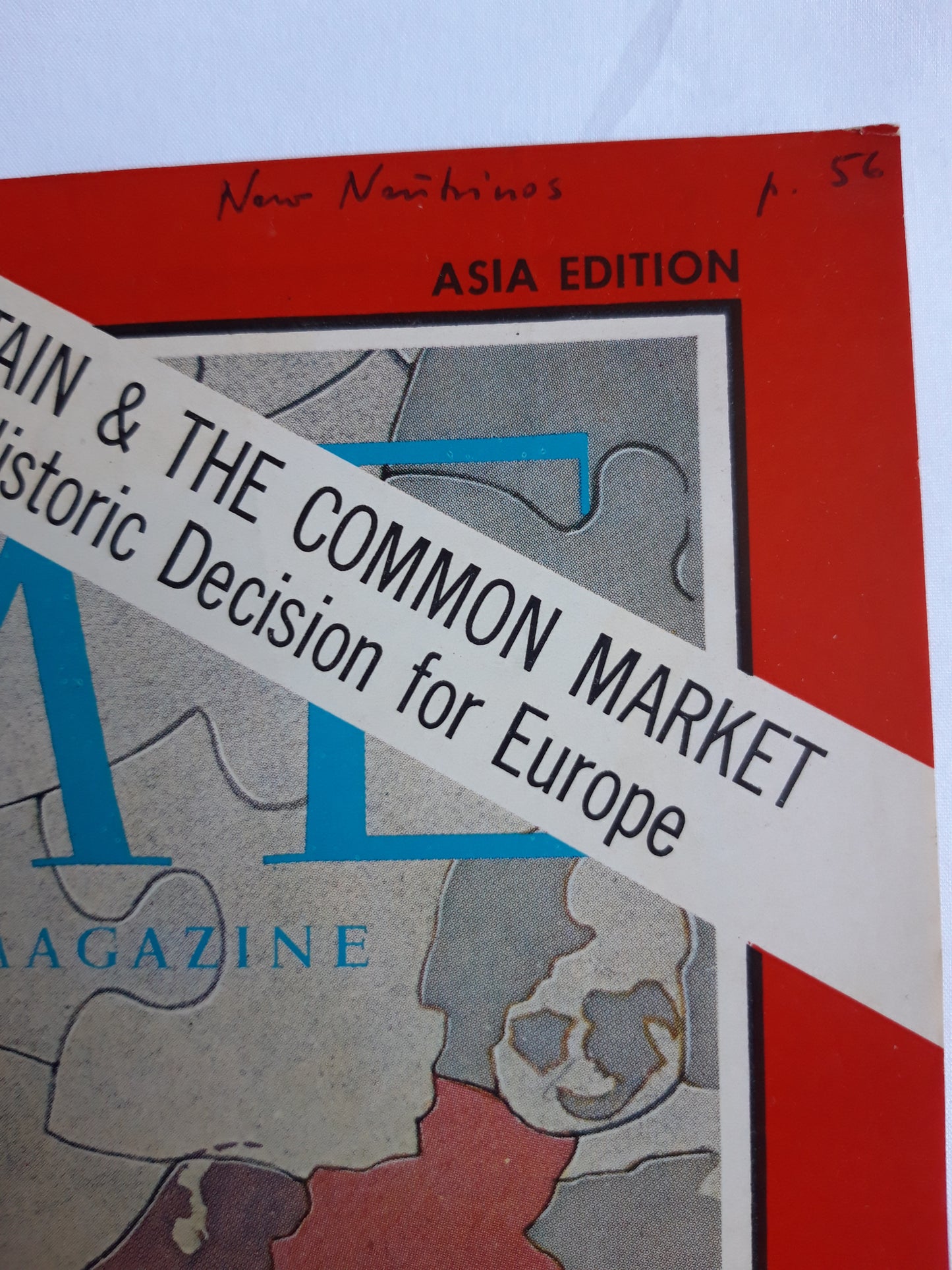 Time magazine British Negotiator Edward Heath Britain & The Common Market A Historic Decision for Europe 13.07.1962 Juli 1962