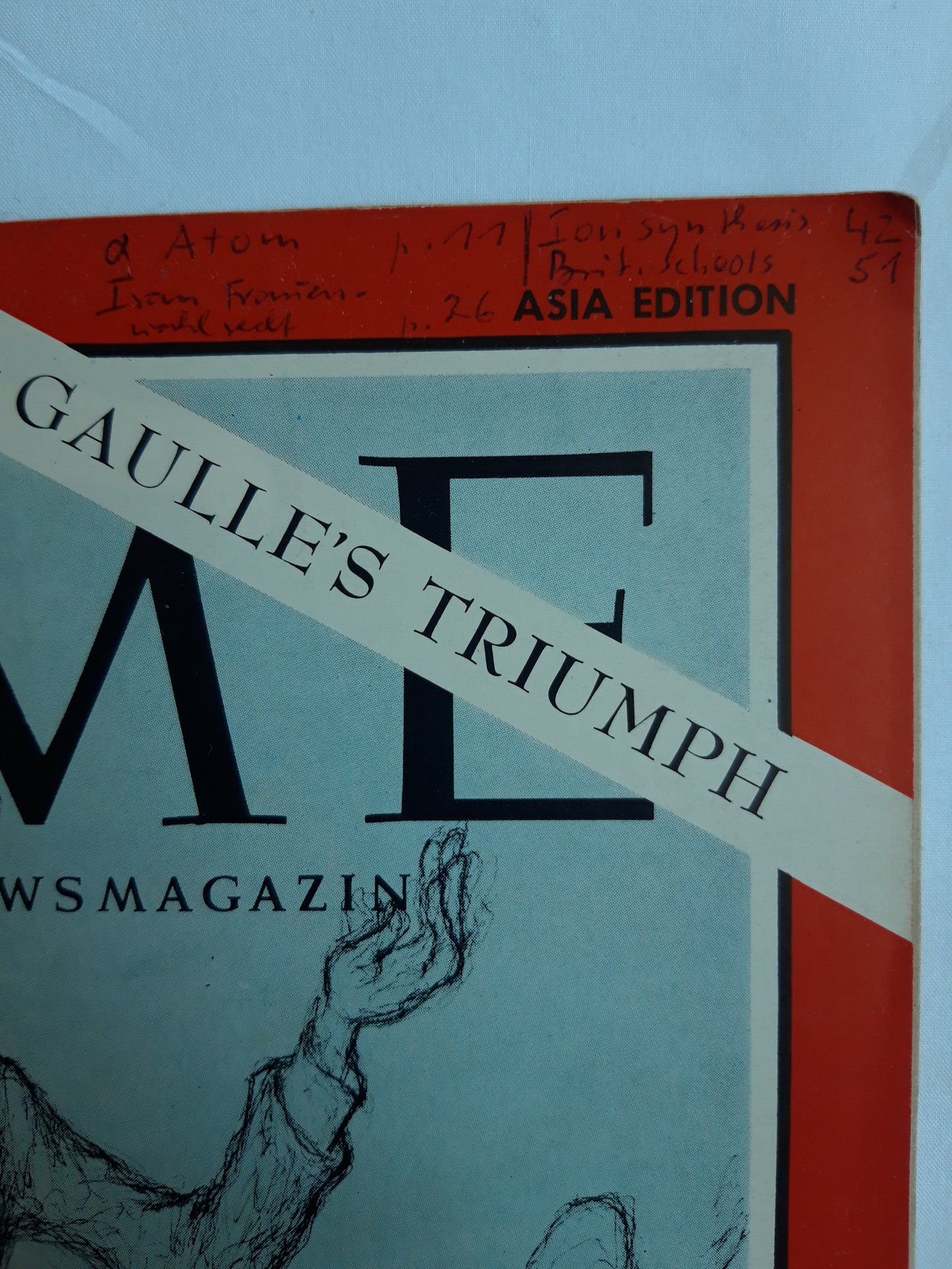 Time magazine De Gaulle´s Triumph 07.12.1962 Dezember 1962