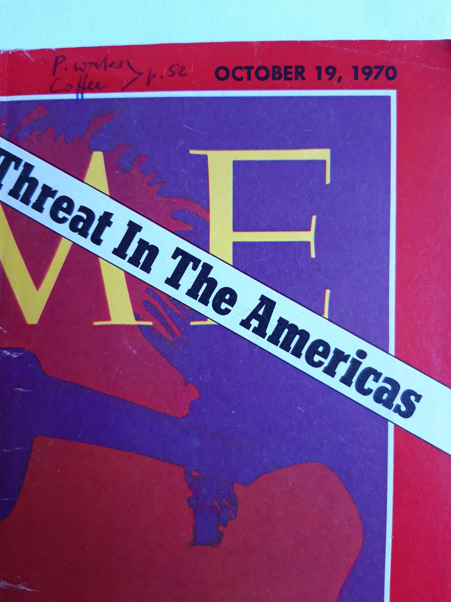 Time magazine Chile`s Salvador Allende Marxist Threat In The Americas 19.10.19 Oktober 1970