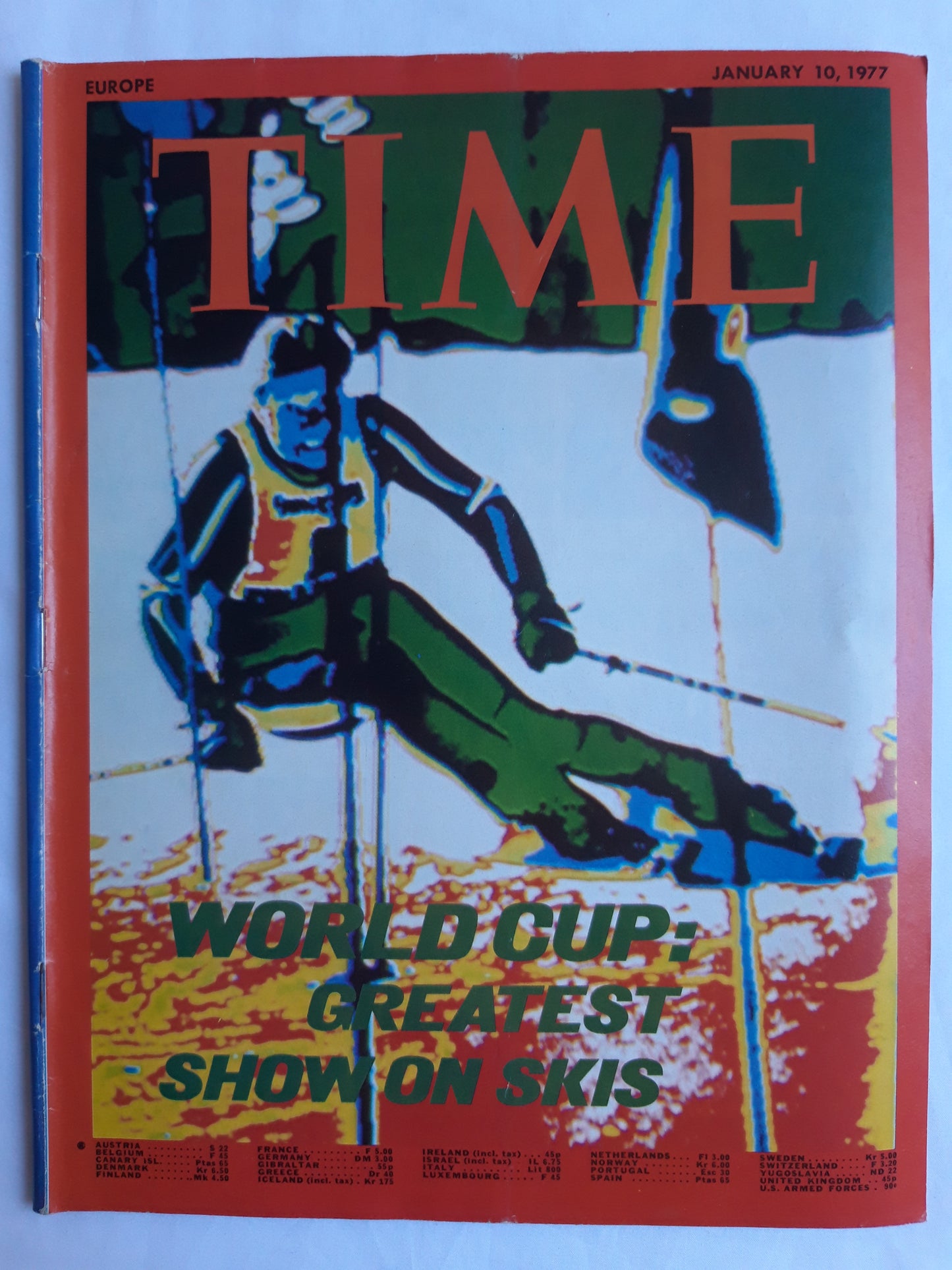 Time magazine World Cup: Greatest Show on Skis 10.01.1977 Januar 1977