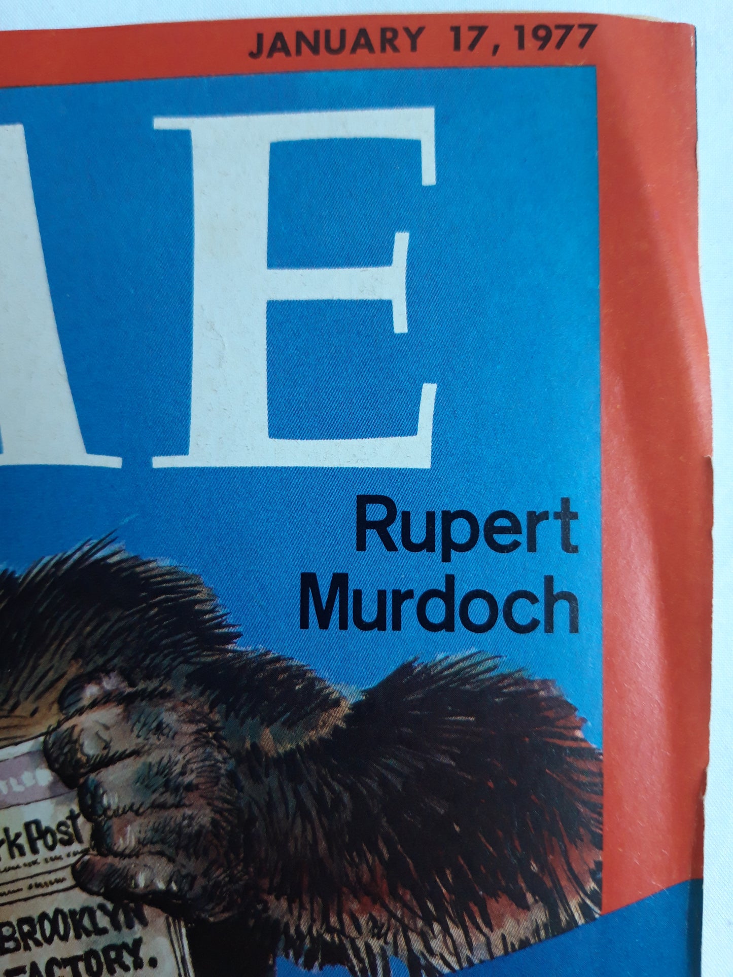 Time magazine Rupert Murdoch Extra!!! Aussie Press Lord Terrifies New York 17.01.1977 Januar 1977