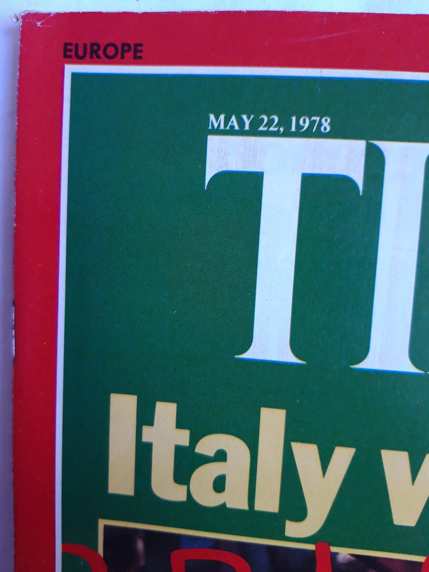 Time magazine Italy vs. Terror The Jet Battle 22.05.1978 Mai 1978