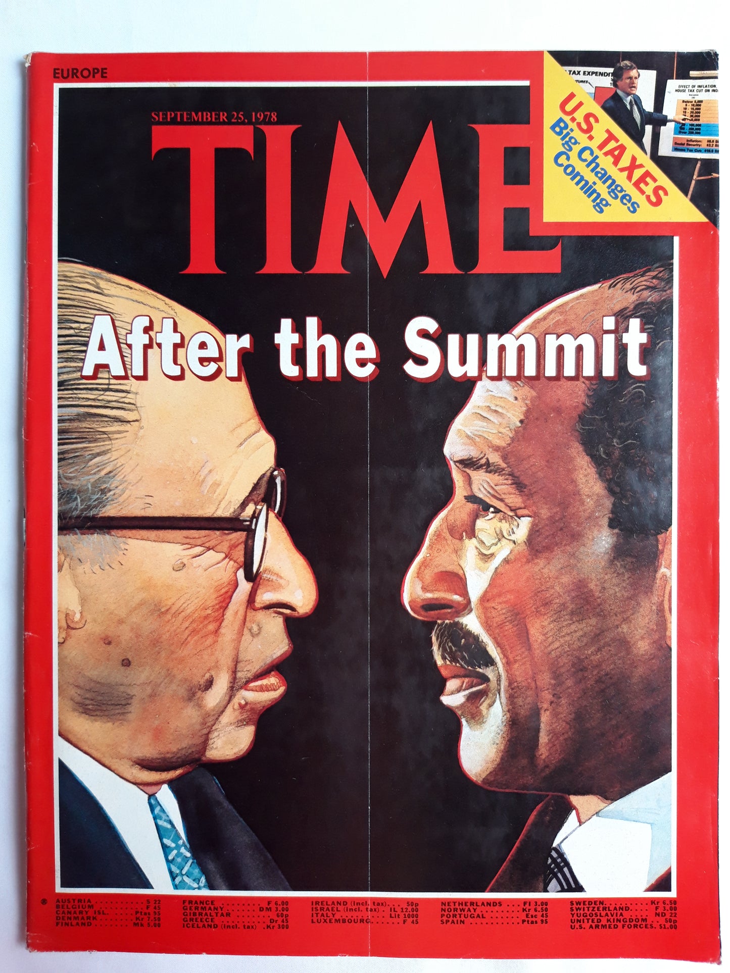 Time magazine After the Summit U.S. Taxes Big Changes Coming 25.09.1978 September 1978