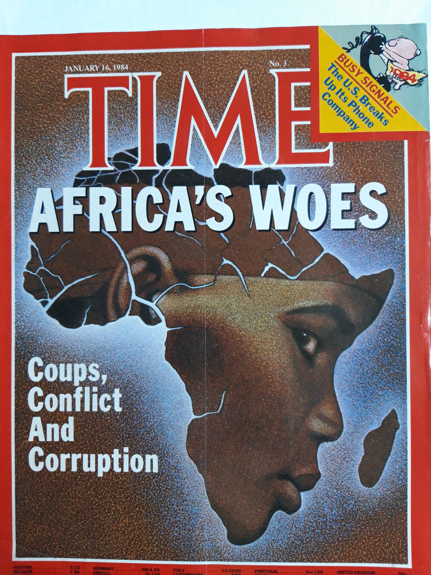 Time magazine Africa`s Woes Coups Conflict and Corruption 16.01.1984 Januar 1984