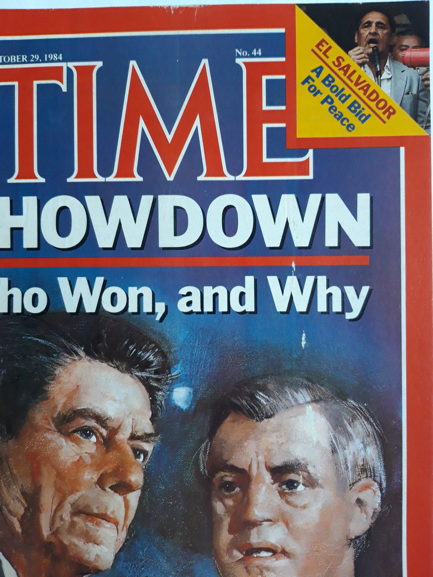 Time magazine Showdown Who Won, and Why El Salvador 29.10.1984 Oktober 1984 No.44