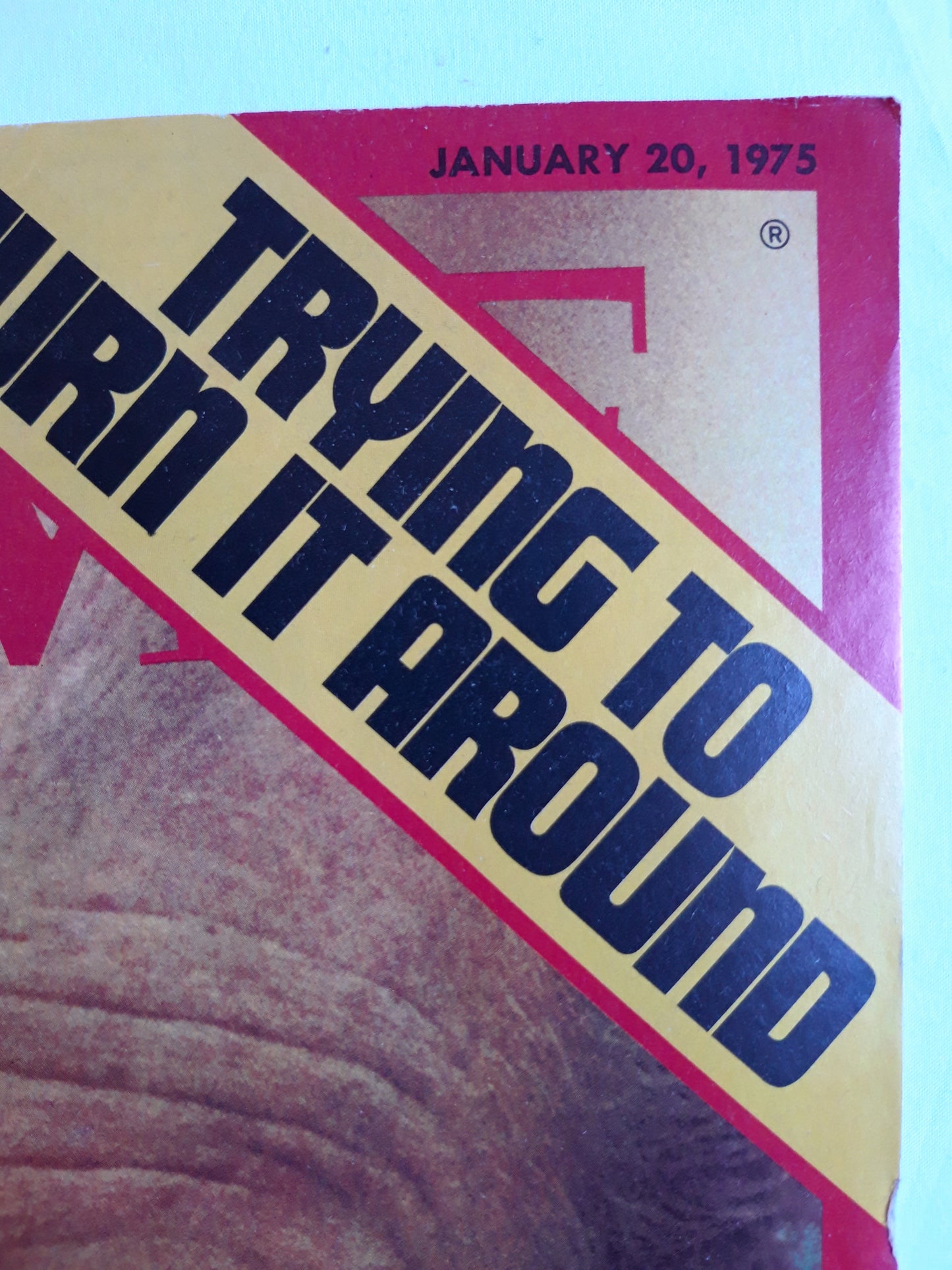 Time magazine Trying to turn around Gerald Ford 20.01.1975 Januar 1975