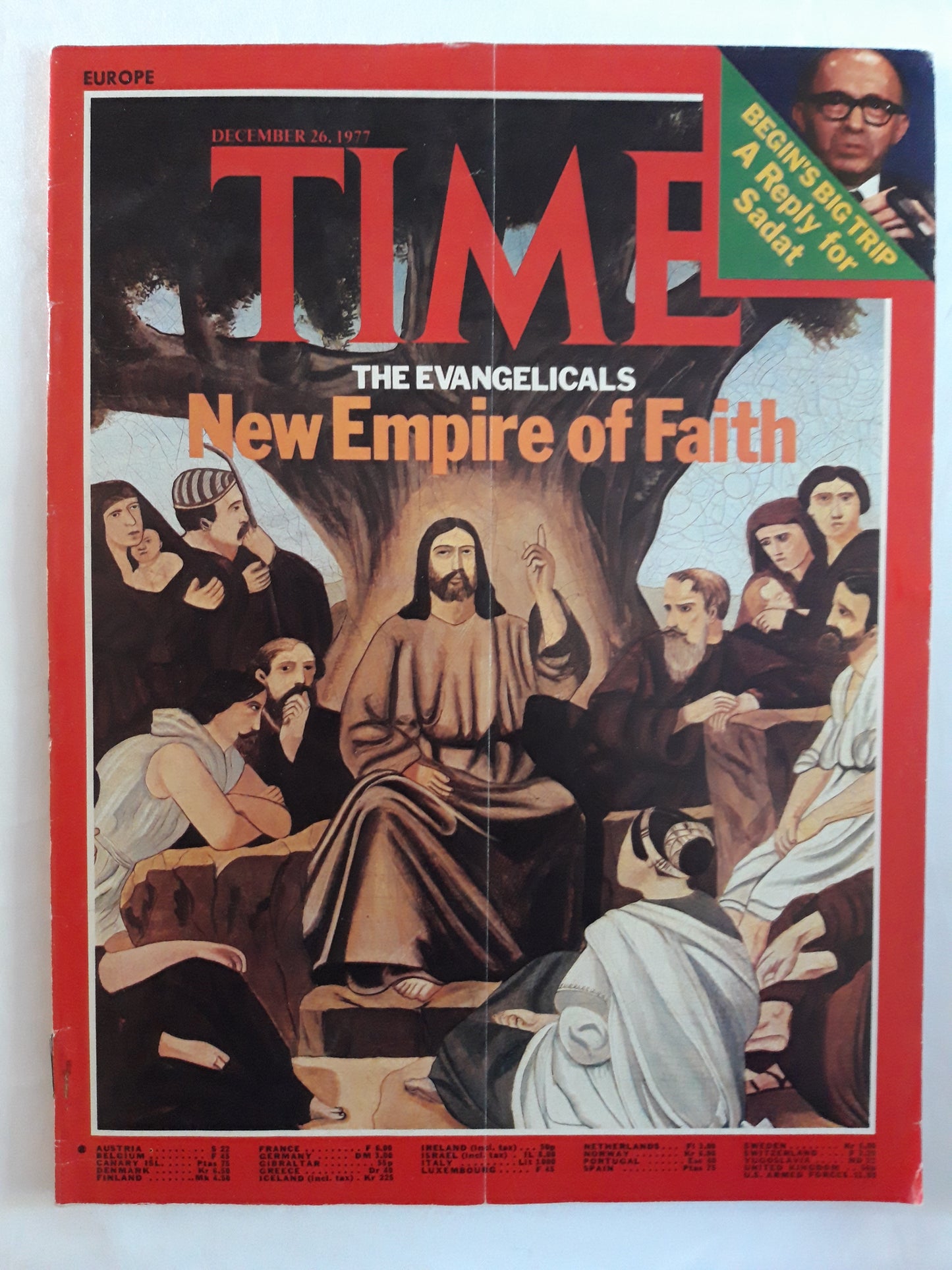 Time magazine The Evangelicals New Empire of Faith A Reply for Sadat 26.12.1977 Dezember 1977