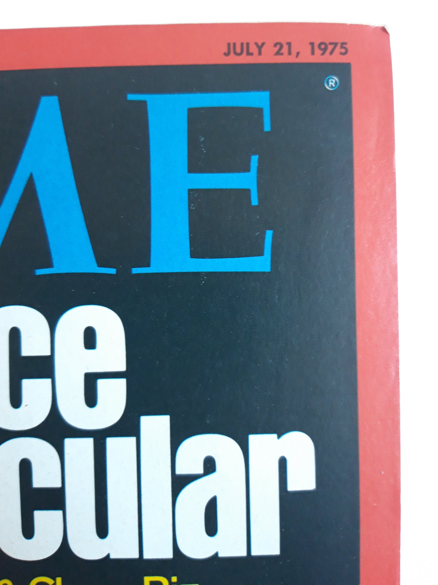 Time magazine Space Spectacular Science, Politics & Show Biz 21.07.1975 Juli 1975