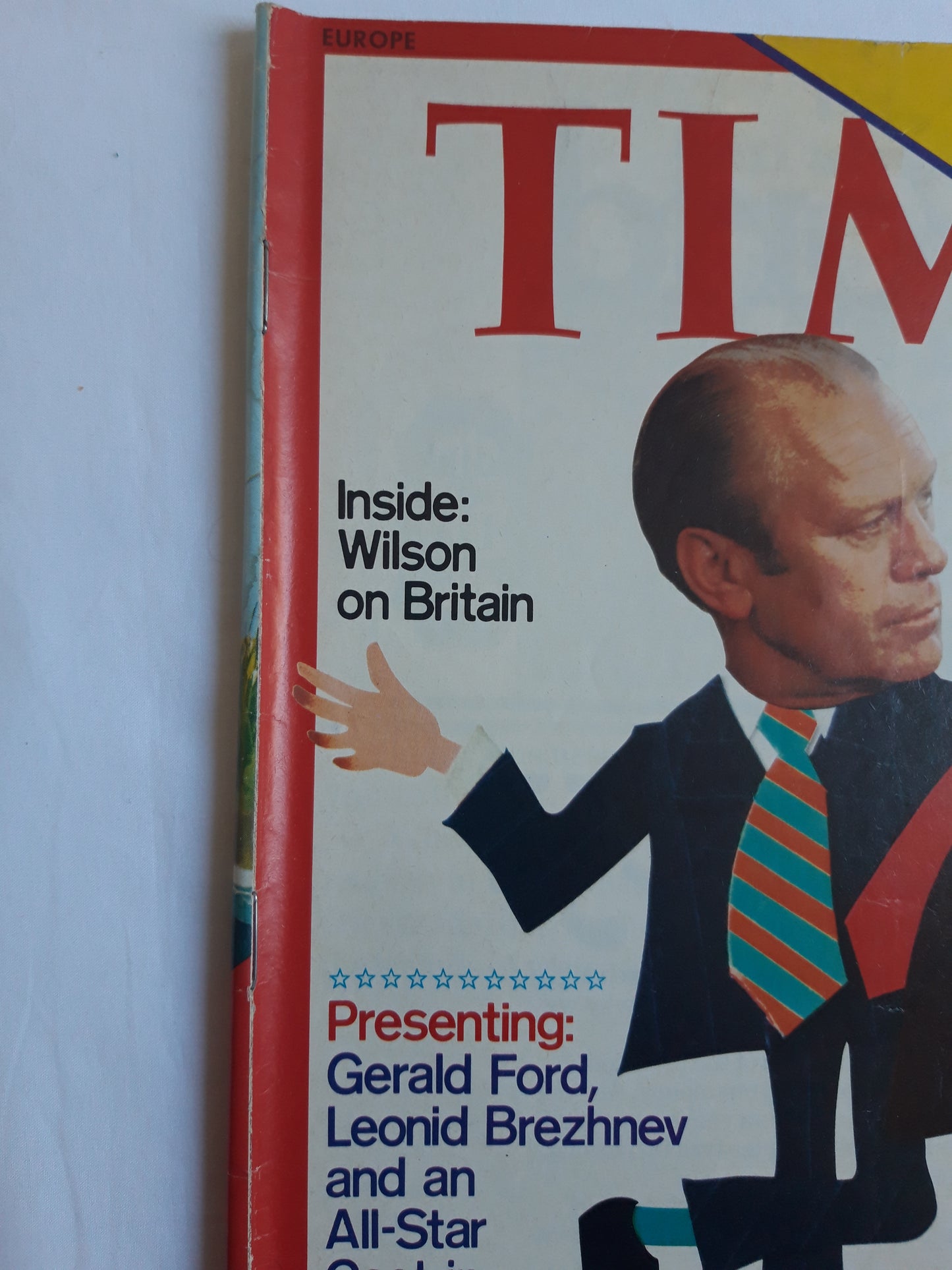 Time magazine Gerald Ford Leonid Brezhnev Showtime in Helsinki 04.08.1975 August 1975