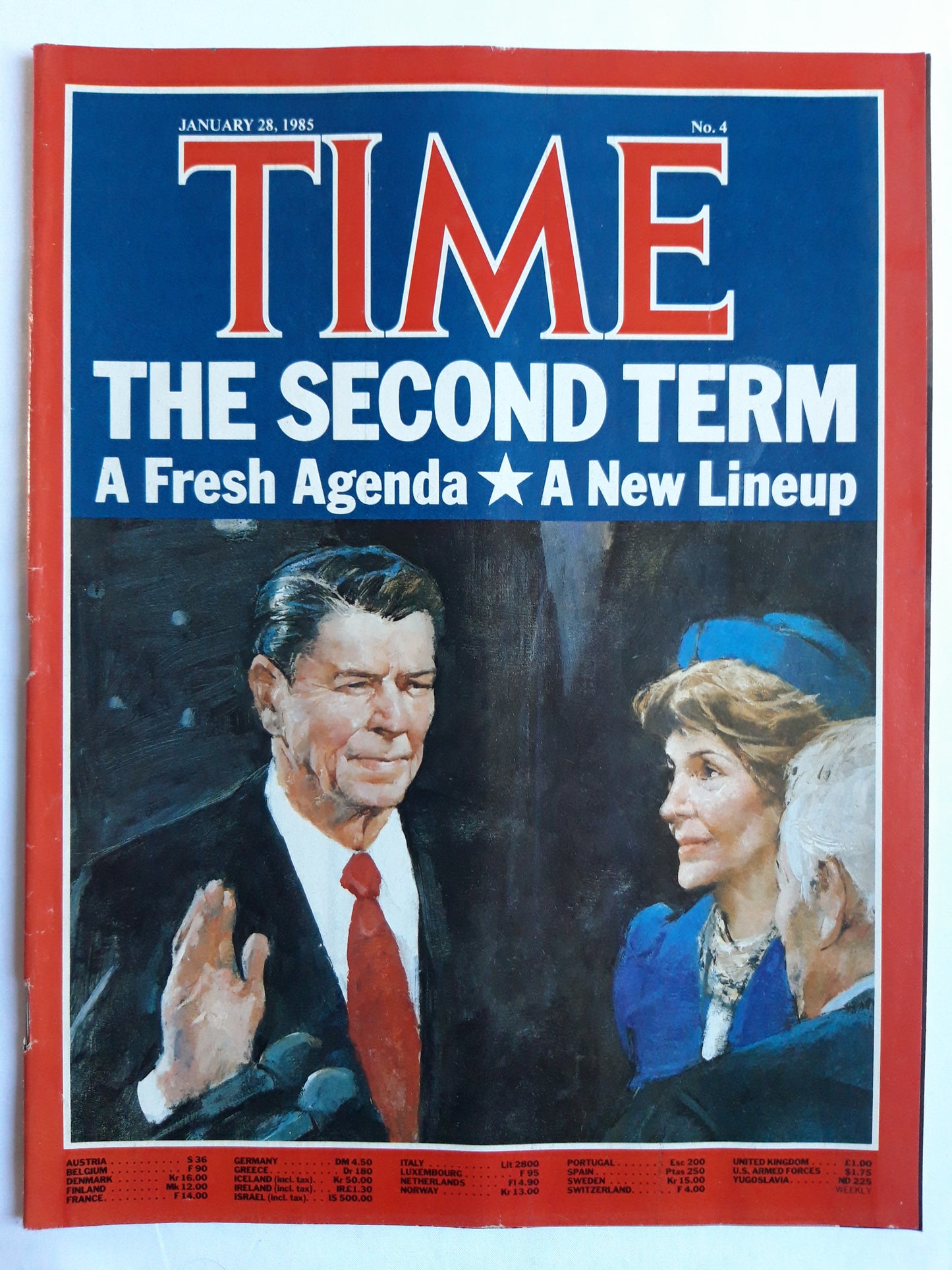 Time magazine The Second Term Ronald Nancy Reagan 28.01.1985 28. Januar 1985 No.4
