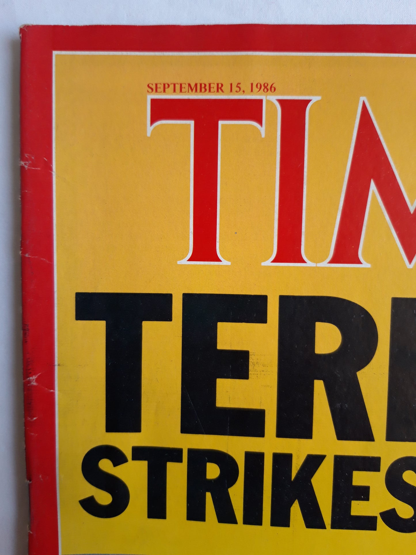 Time magazine Terror Strikes Again Pan Am 73 In Karachi America And Drugs 15.09.1986 September 1986 No.37