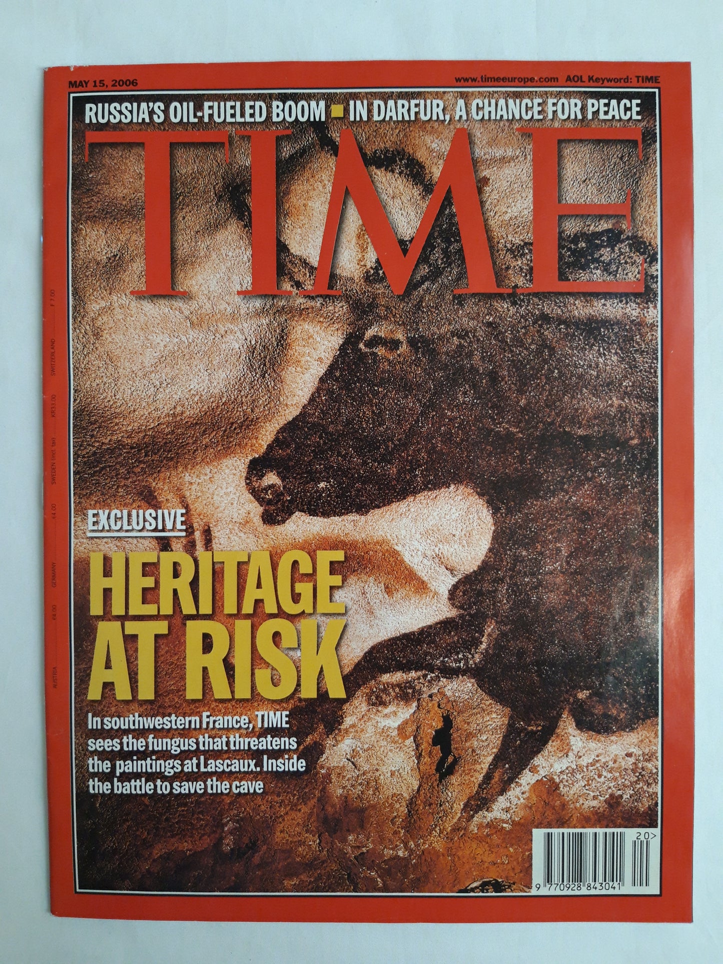 Time magazine Exclusive Heritage at risk Lascaux Russia`s Oil-fueled boom 15.05.2006 Mai 2006