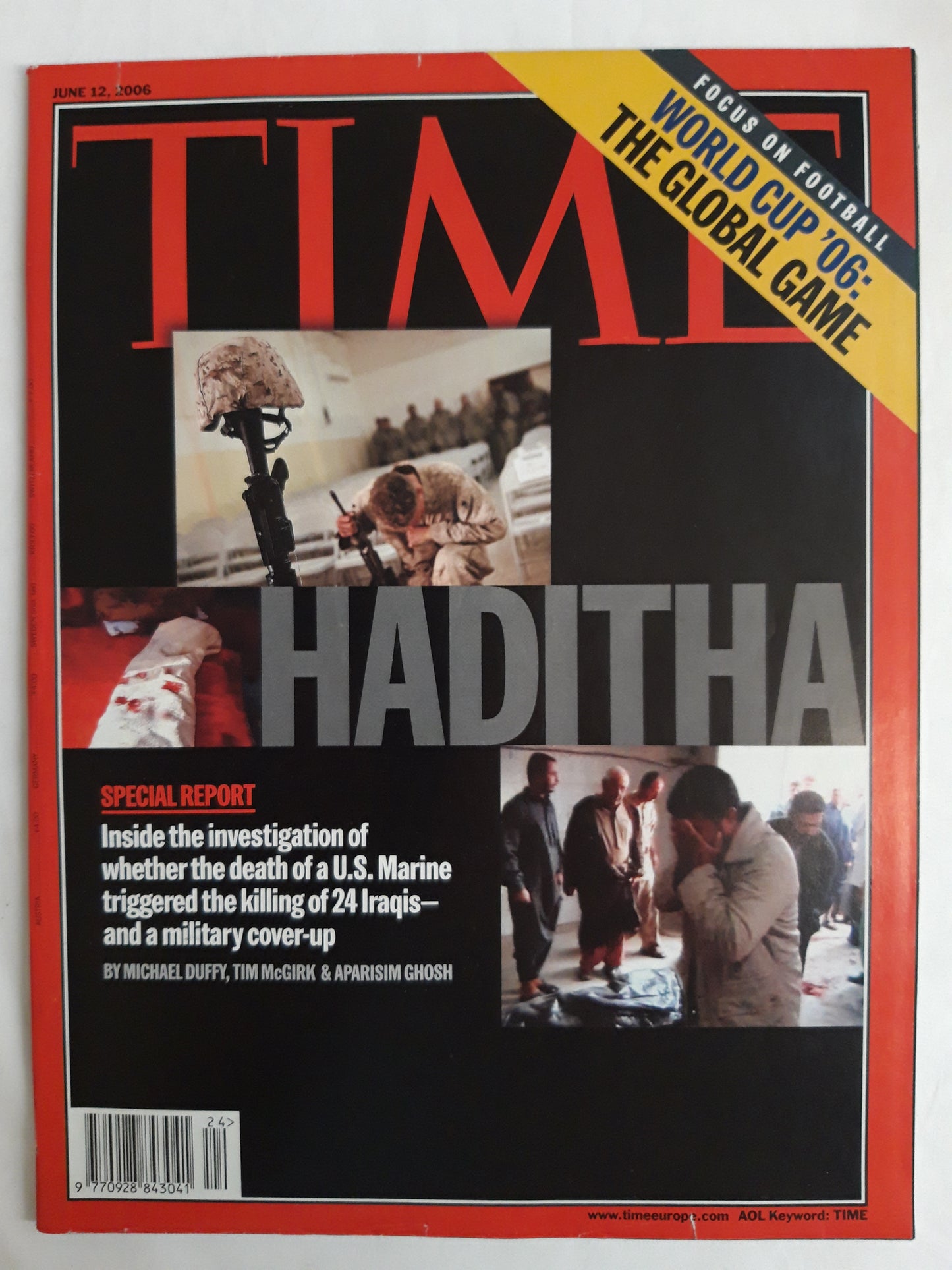 Time magazine Haditha U.S. Marine Iraqis World cup`06 The global game 12.06.2006