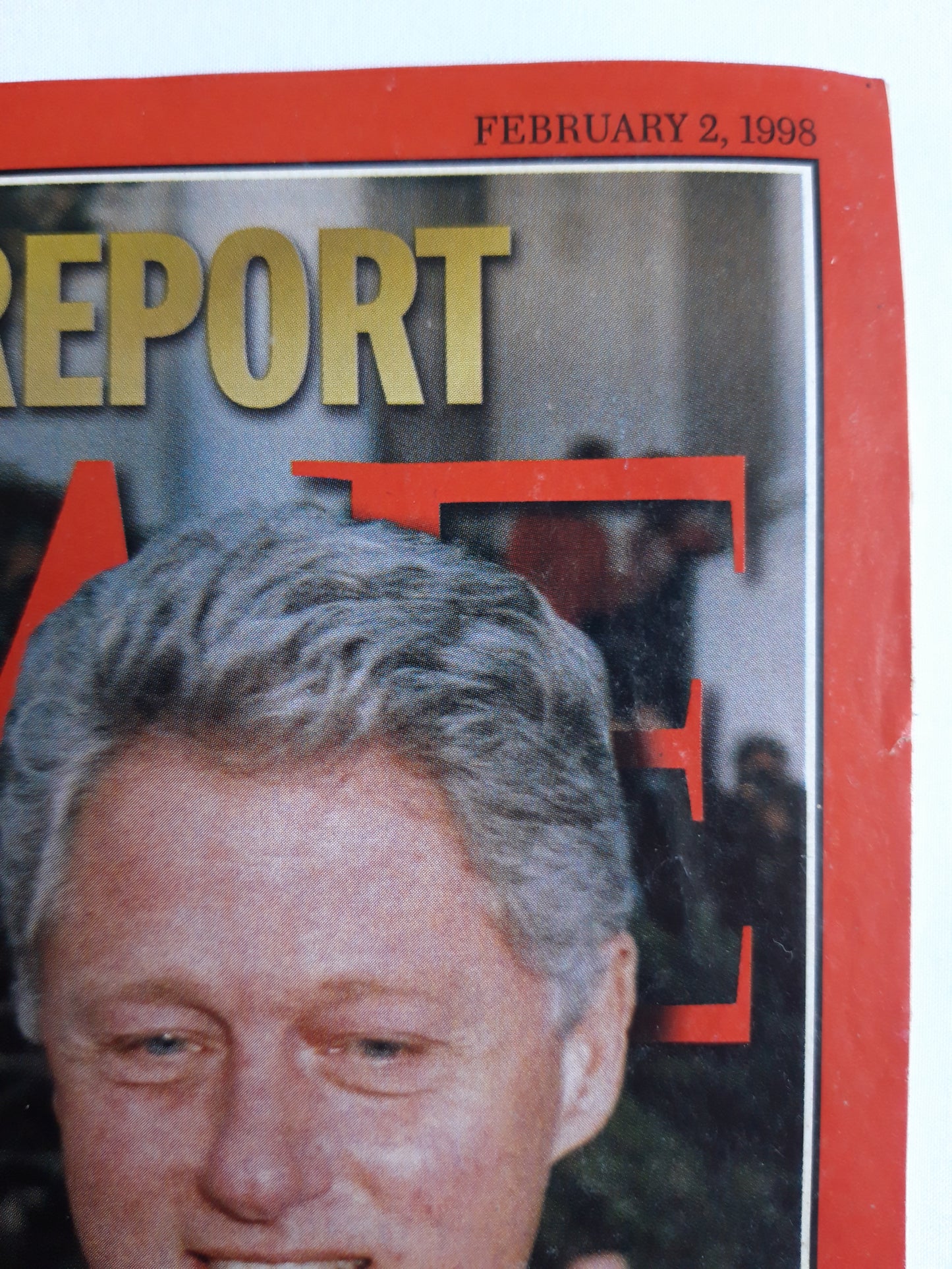 Time magazine Special Report Monica Lewinsky and Bill Clinton White HouseLawn Party The Day After The November 1996 Election The Sordid Tale that Imperils The U.S. President 02.02.1998 Februar 1998