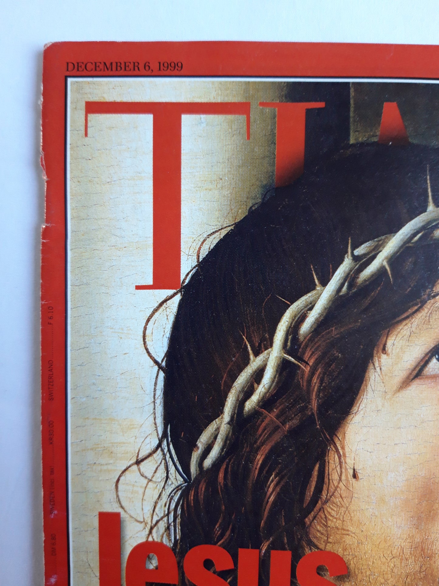 Time magazine Jesus At 2000 Novelist Reynolds Price New Gospel Turkey`s Treasures Ireland: A Yes Vote for Peace 06.12.1999 Dezember 1999
