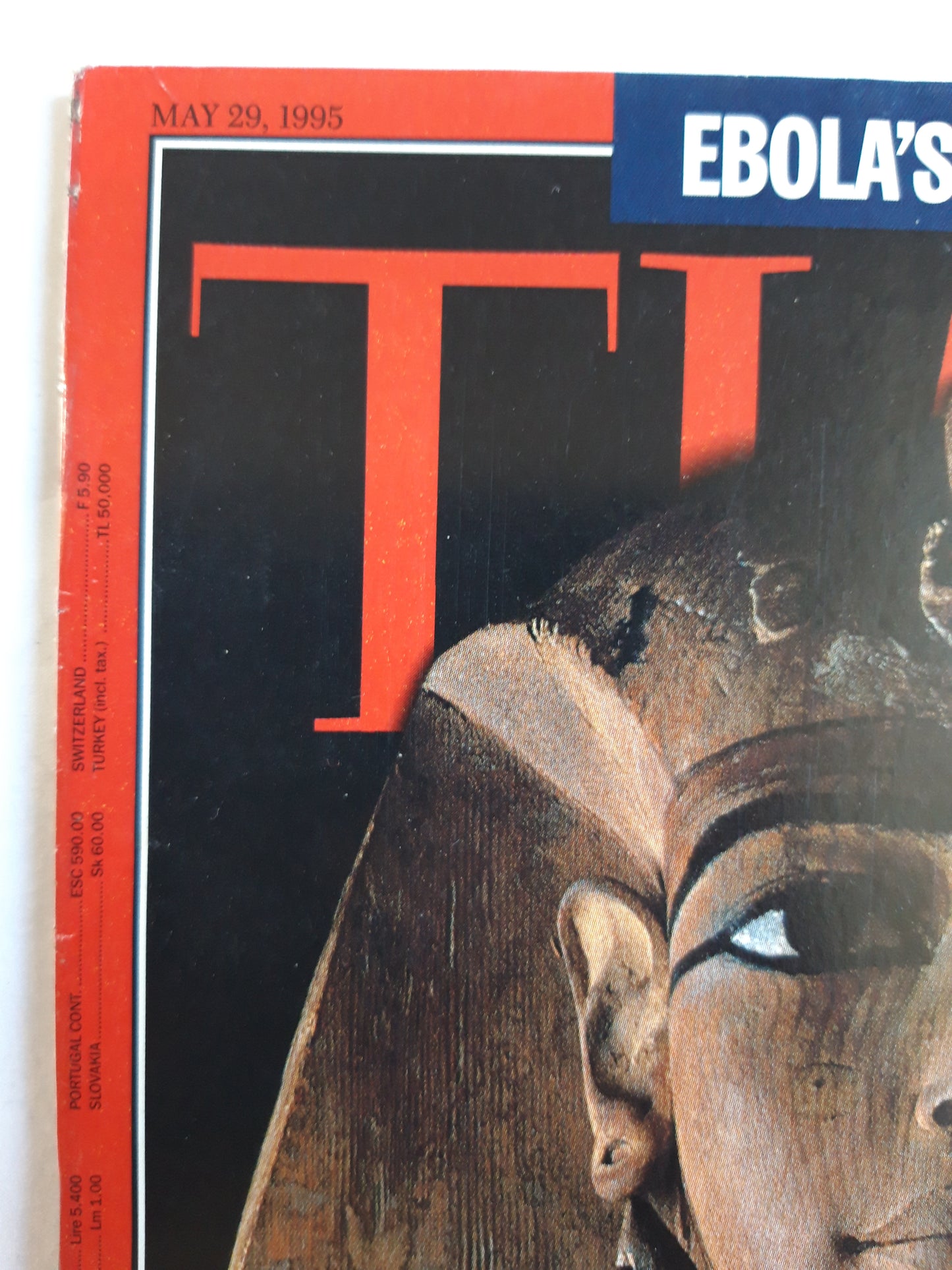 Time magazine Secrets of the lost Tomb The discovery of a crypt fit for 50 princes sheds new light on the epic life of Ramesses the Great Ebola`s rising toll 29.05.1995 Mai 1995