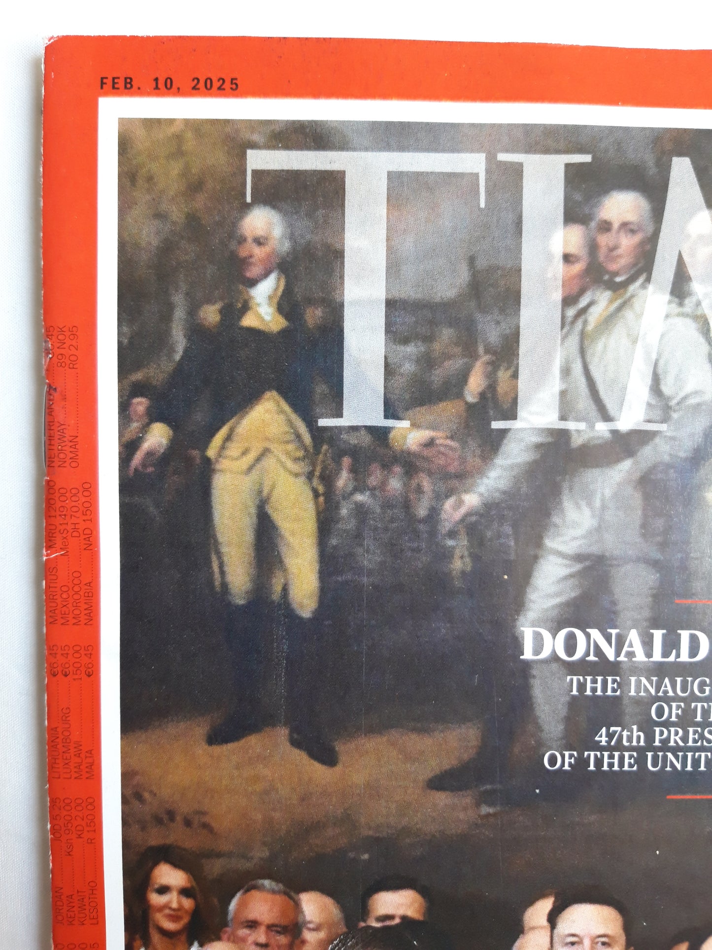 Time magazine Donald Trump The Inauguration Elon Musk 10.02.2025 Februar 2025