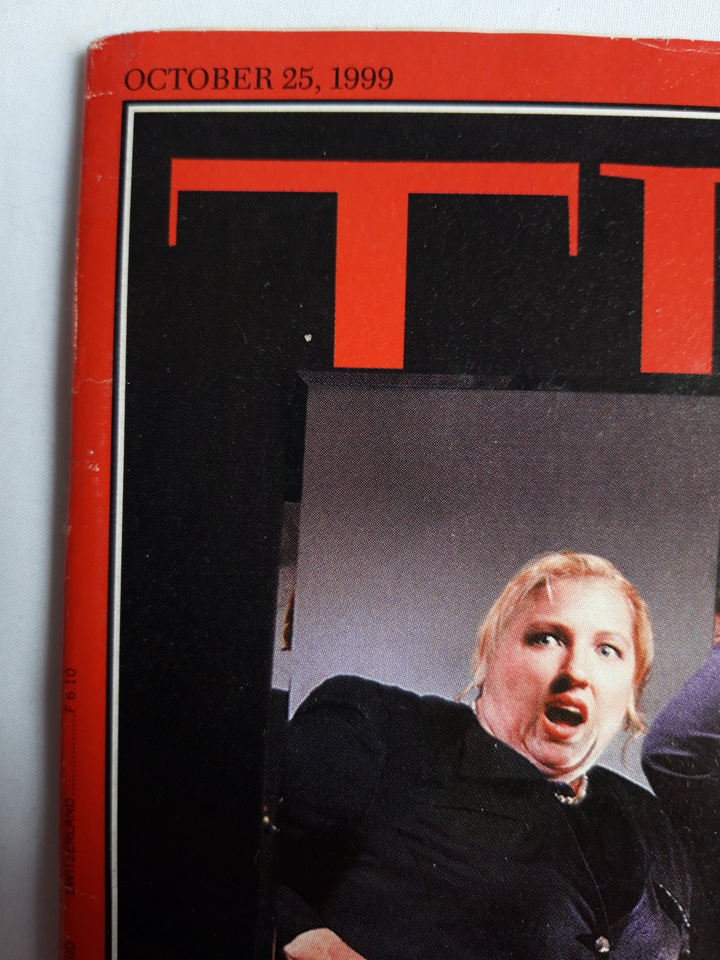 Time magazine Fat Shock Europe`s Jumbo-Size Health Crisis Chechnya Winds of war 25.10.1999 Oktober 1999