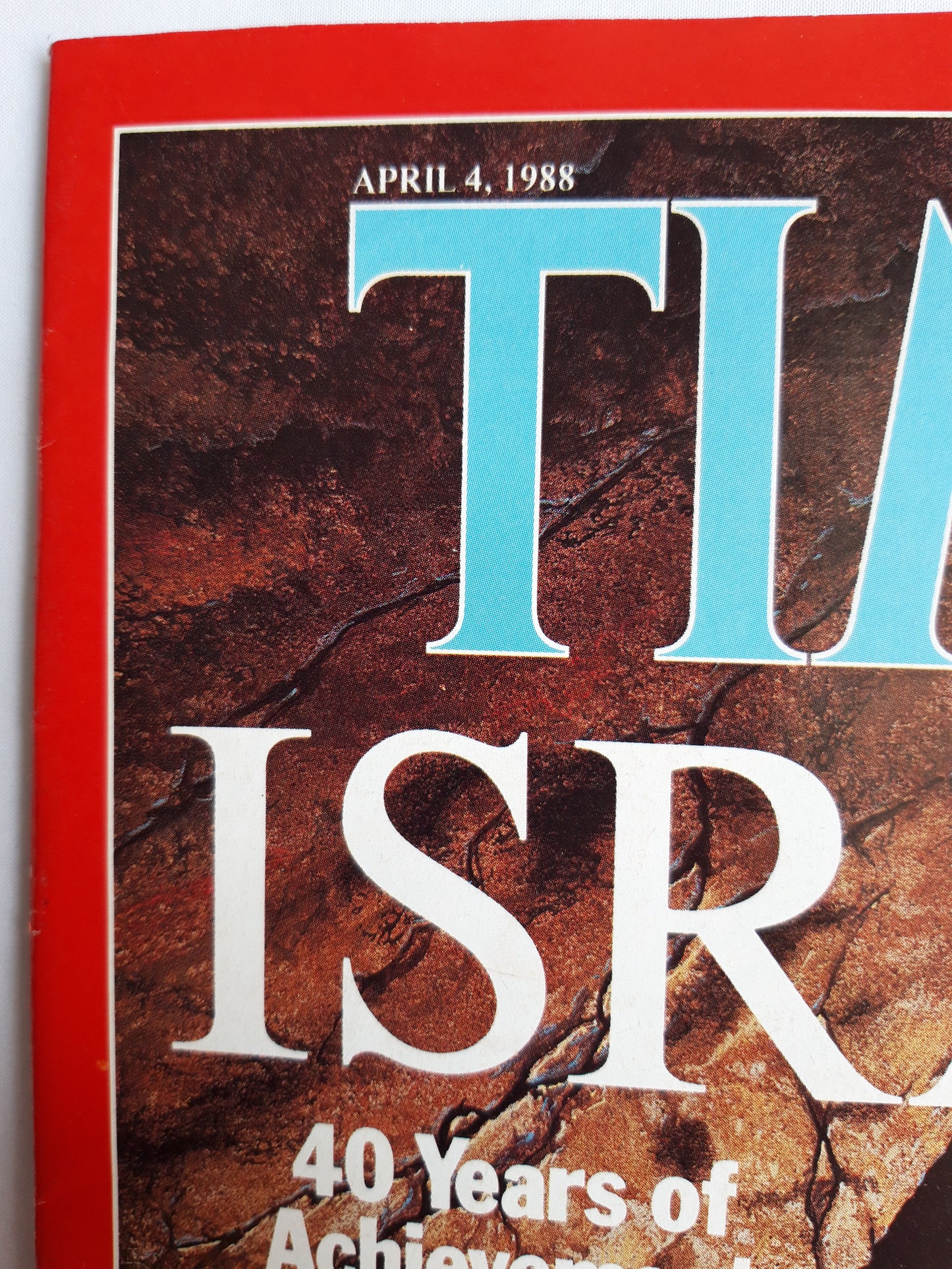 Time magazine Israel 40 Years of Achievement 40 Years of Conflict 04.04.1988 April 1988 No.14