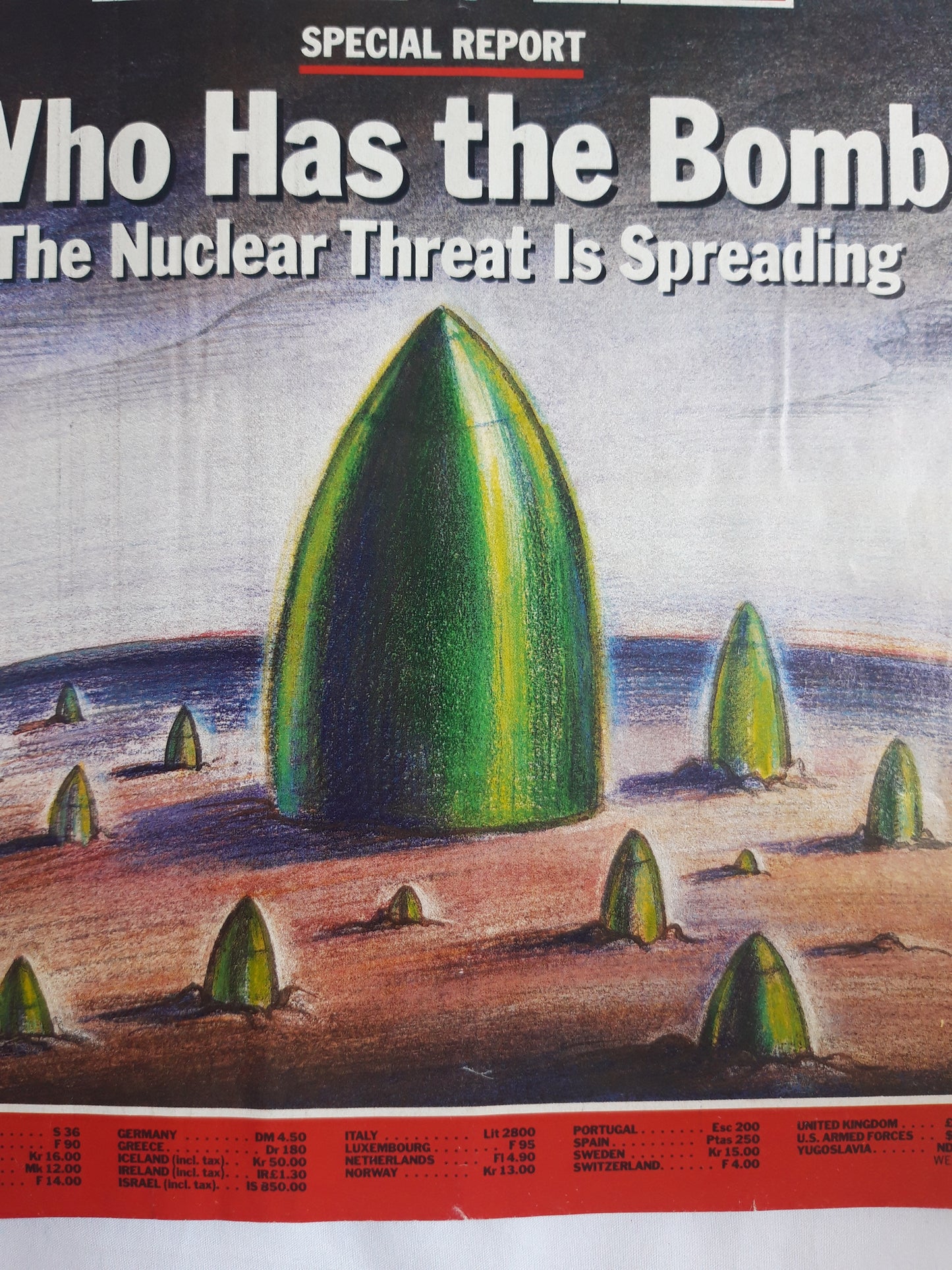Time magazine Who has the Bomb The Nuclear Threat I Spreading Anger and Mayhem Uproar in Israel Violence in Beirut 03.06.1985 03. Juni 1985 No.22