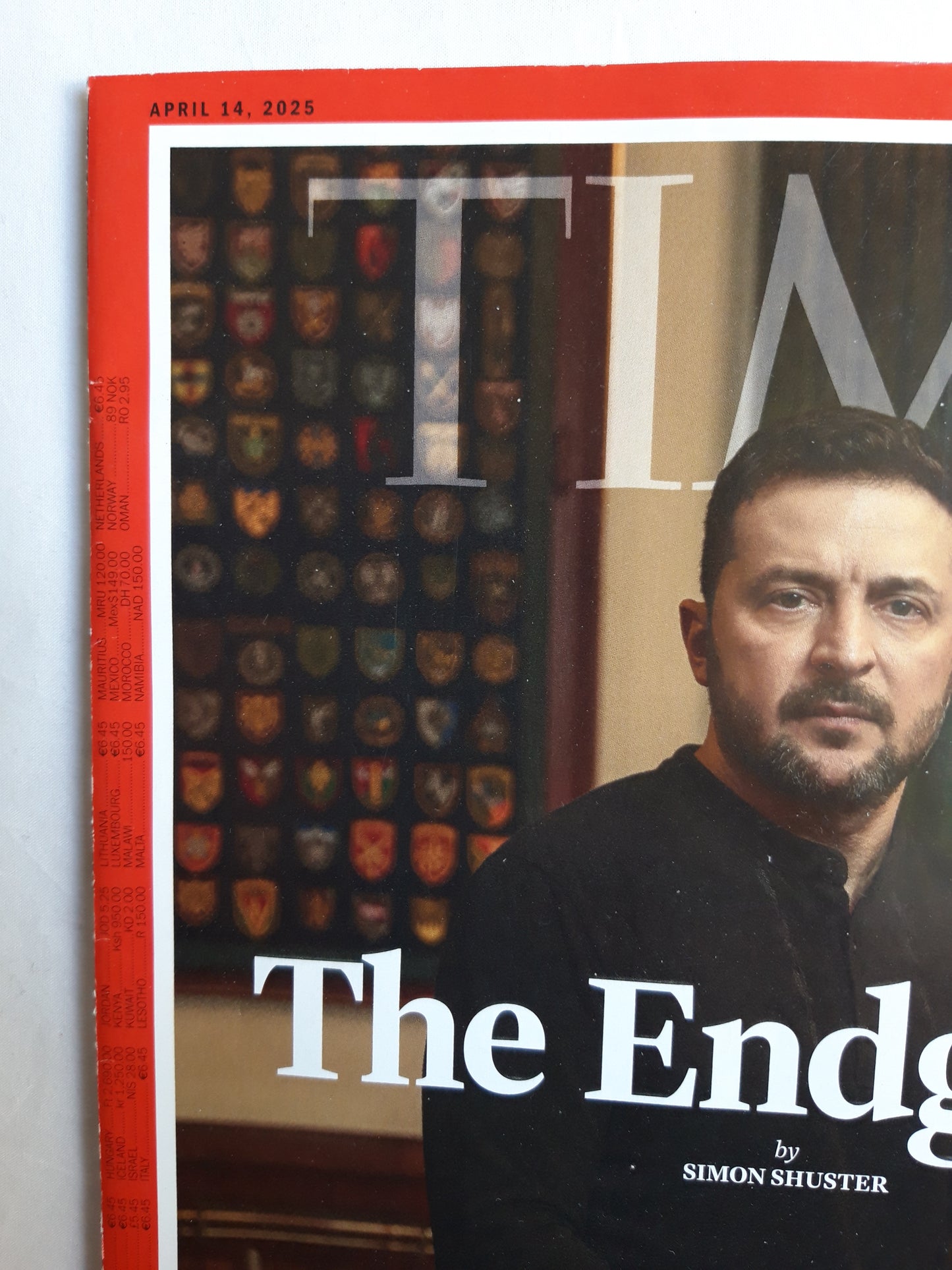 Time magazine The Endgame by Simon Shuster Ukraine`s President Volodimir Zelensky 14.04.2025 April 2025