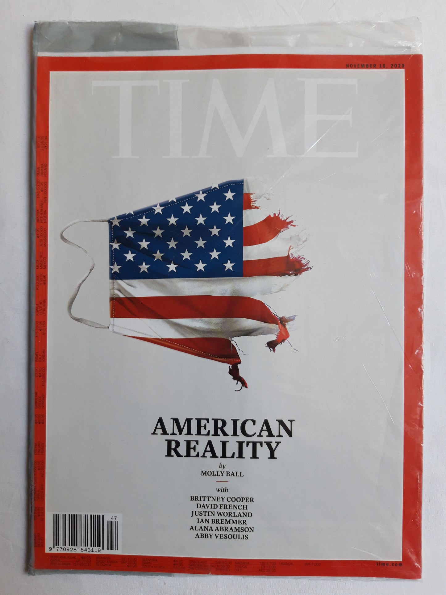 Time magazine American Reality Brittney Cooper David French Justin Worland Ian Bremmer Alana Abramson Abby Vesoulis 16.11.2020 November 2020