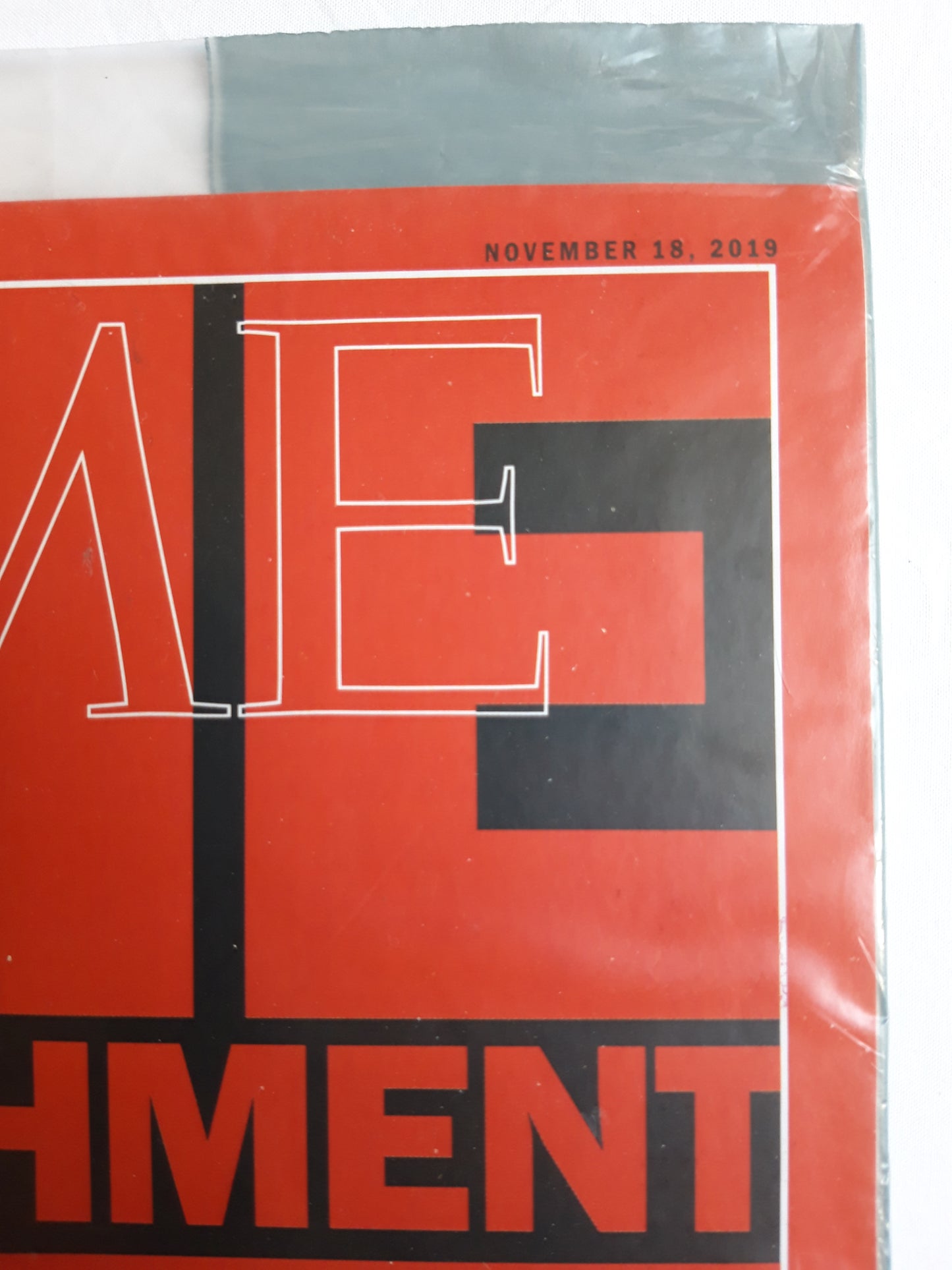 Time magazine America on Trial Impeachment Donald Trump 19.11.2019 November 2019 OVP