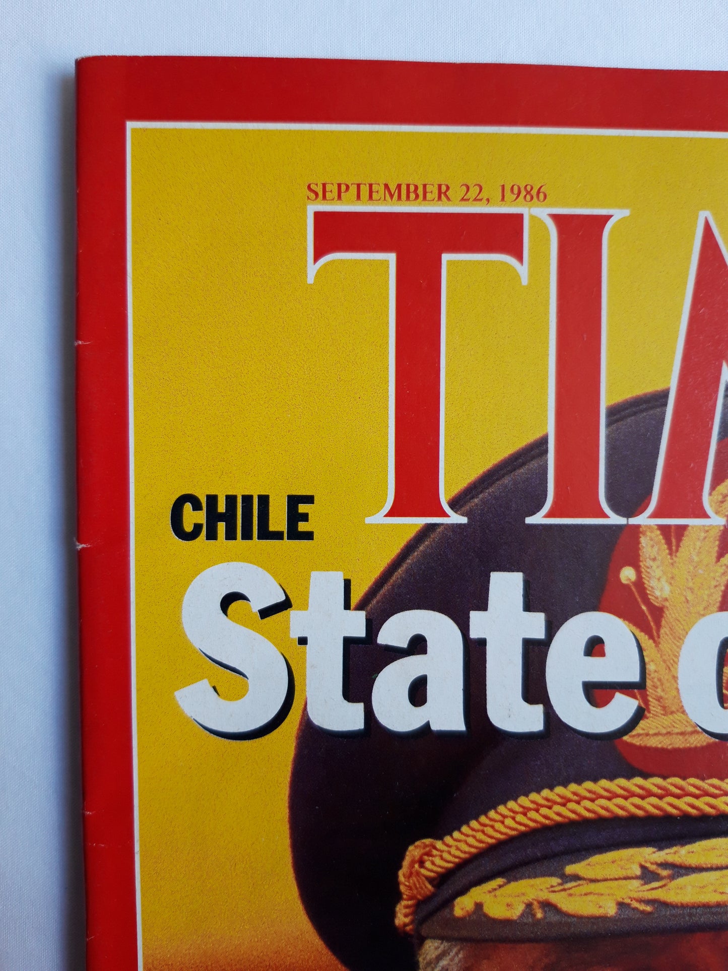 Time magazine Chili State of Siege President Augusto Pinochet Wall Street`s Nose Dive 22.09.1986 September 1986 No.38