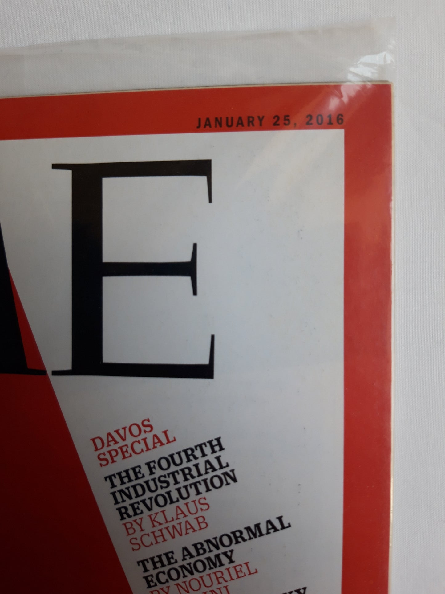Time magazine The next recession & Where to hide Davos special The fourth industrial revolution by Klaus Schwab Made in China 25.01.2016 Januar 2016 OVP