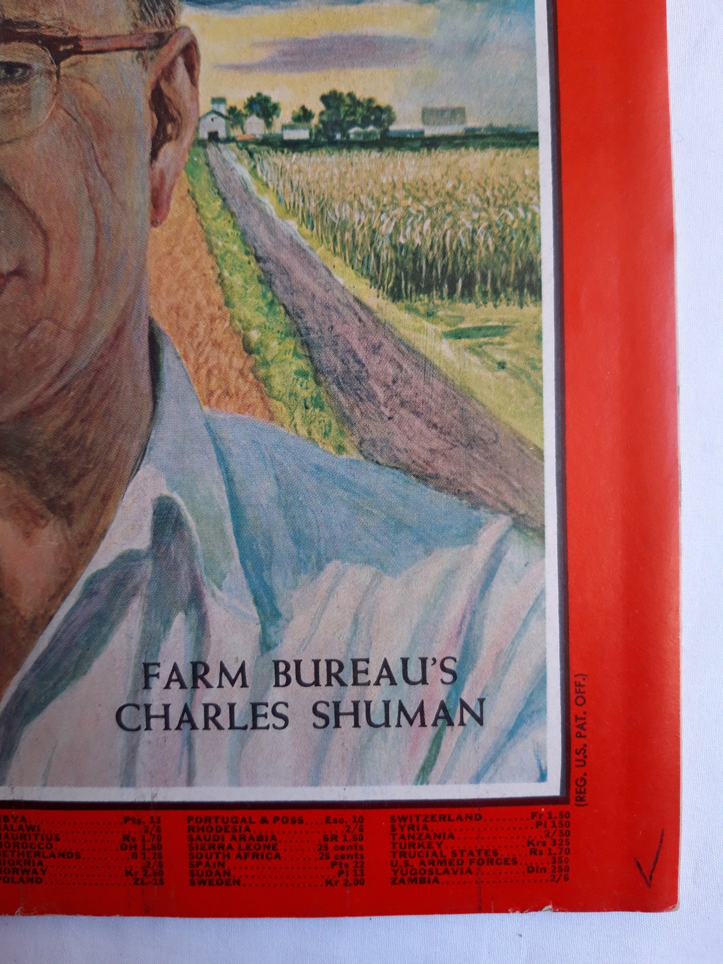 Time magazine Farm Bureau's Charles Shuman The Man Who Wants the Government To Get Off the Farm 03.09.1965 September 1965