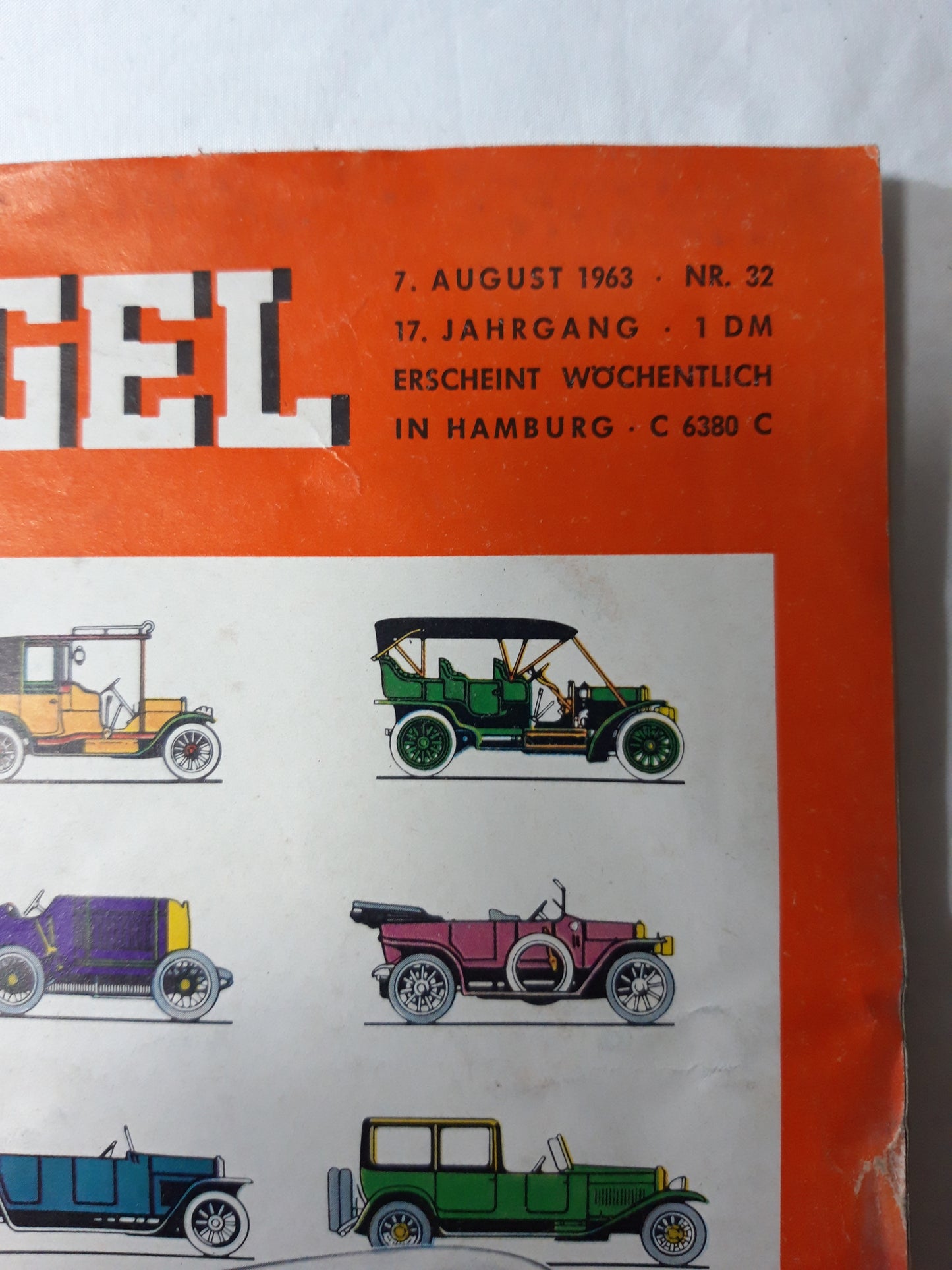 Der Spiegel Auto-Designer Pininfarina Nr. 32 07.08.1963 August 1963