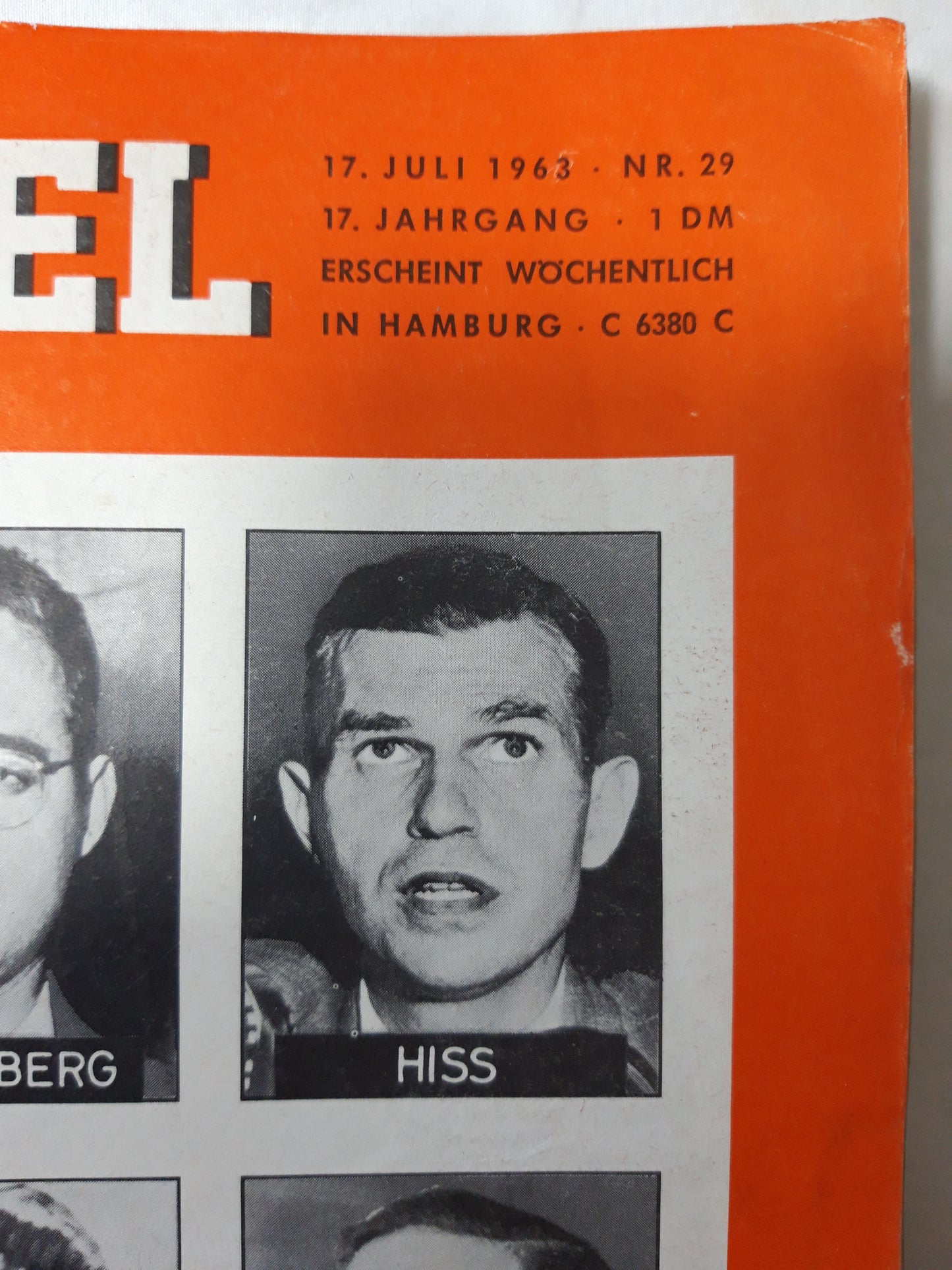 Der Spiegel Moskaus Spione Fuchs E. J. Rosenberg Hiss Blake Maclean Burgess Philby Wennerström Felfe Frenzel Vassall Nr. 29 17.07.1963 Juli July 1963