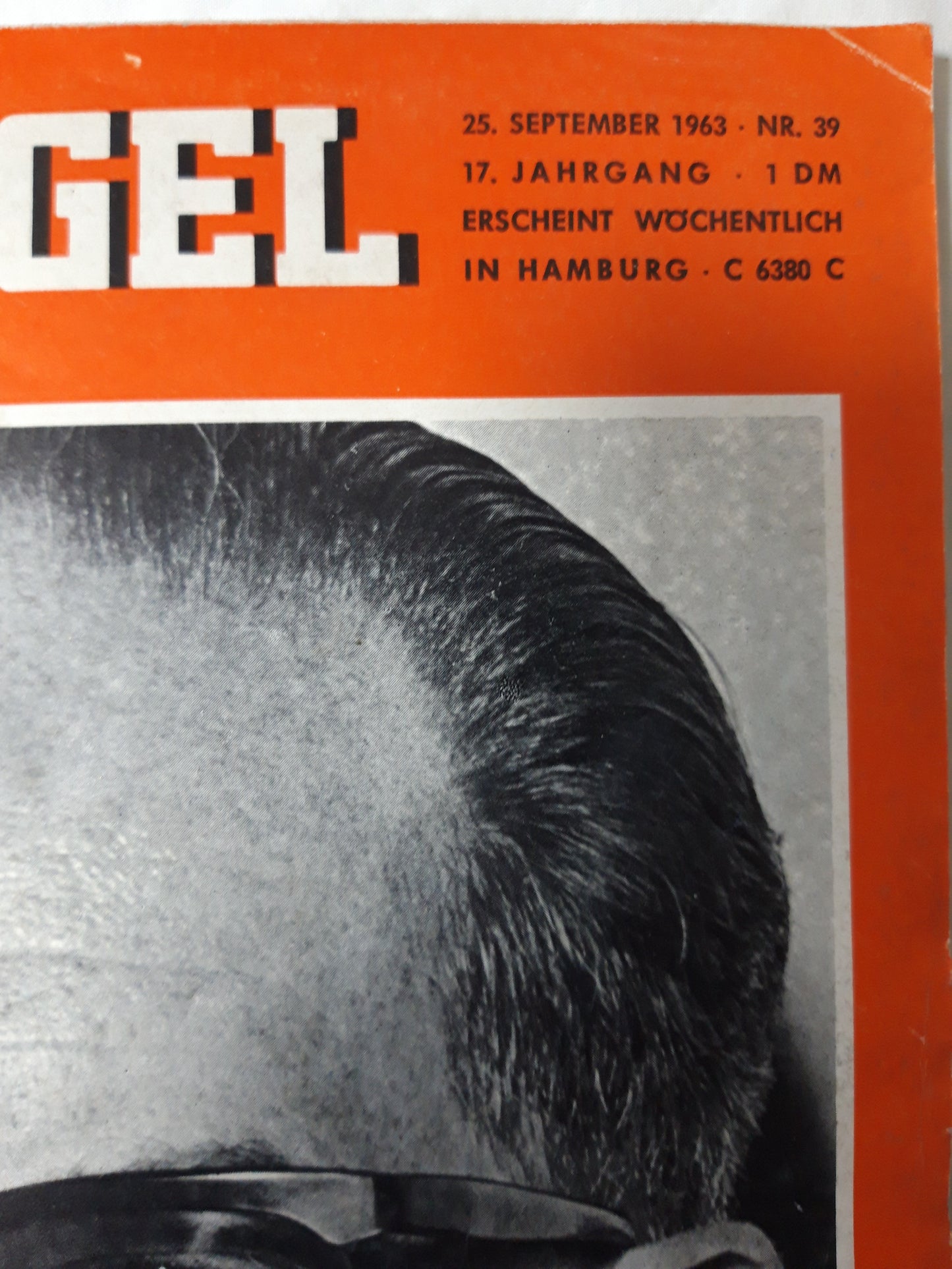 Der Spiegel Herbert Wehner wartet Adenauer Nr.39 25.09.1963 September 1963