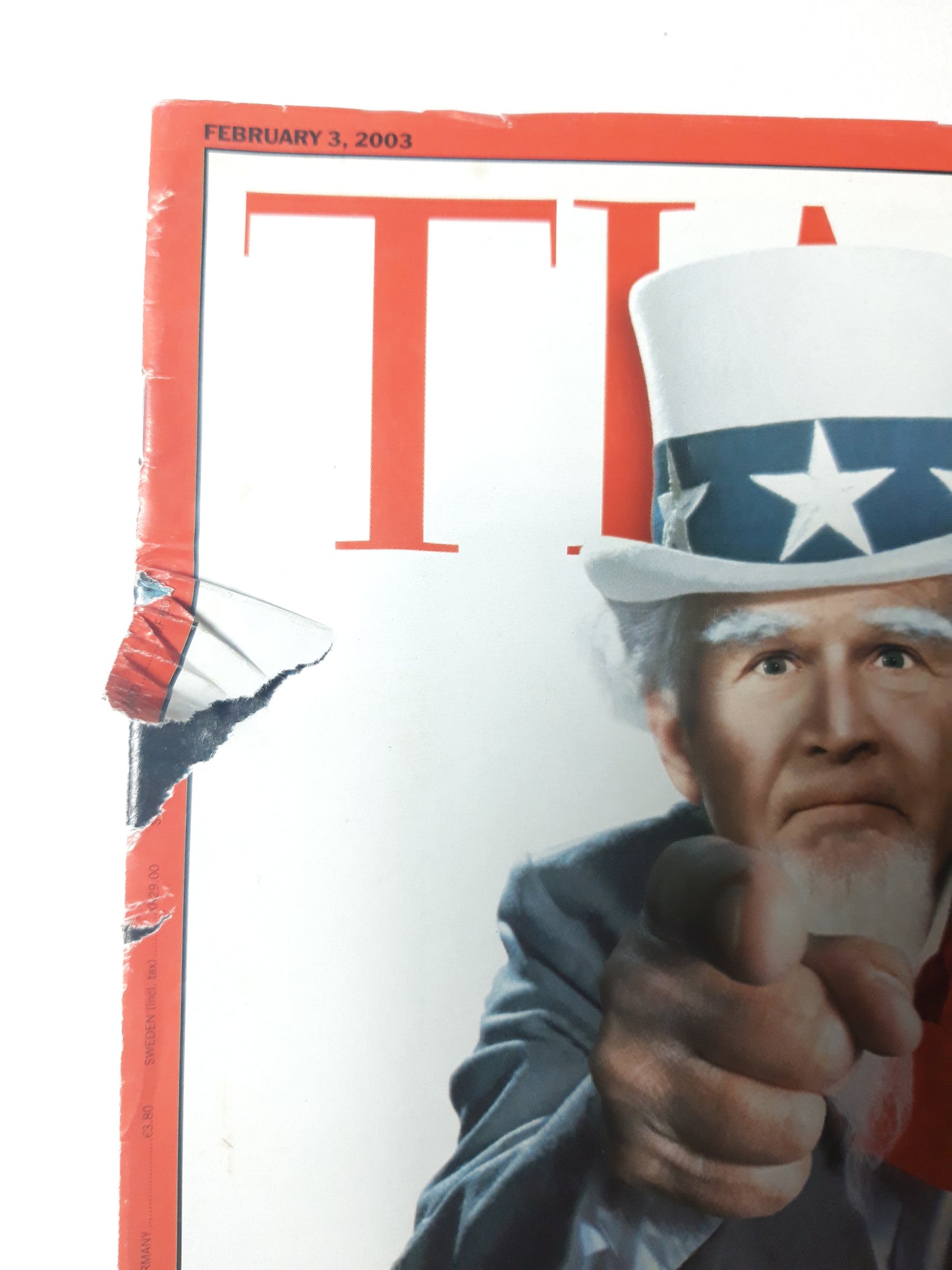 Time magazine George W. Bush wants you to back a war against Iraq Inside the CIA`s secret army 03.02.2003 February 2003