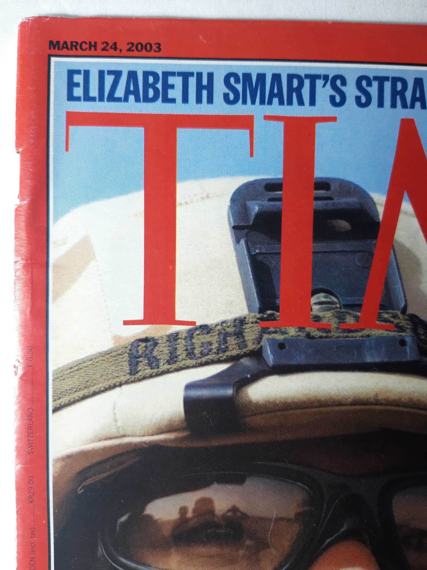 Time magazine When Mom goes to war Lieut. Colonel Laura Richardson Elizabeth smart`s strange odyssey 24.03.2003 March März 2003