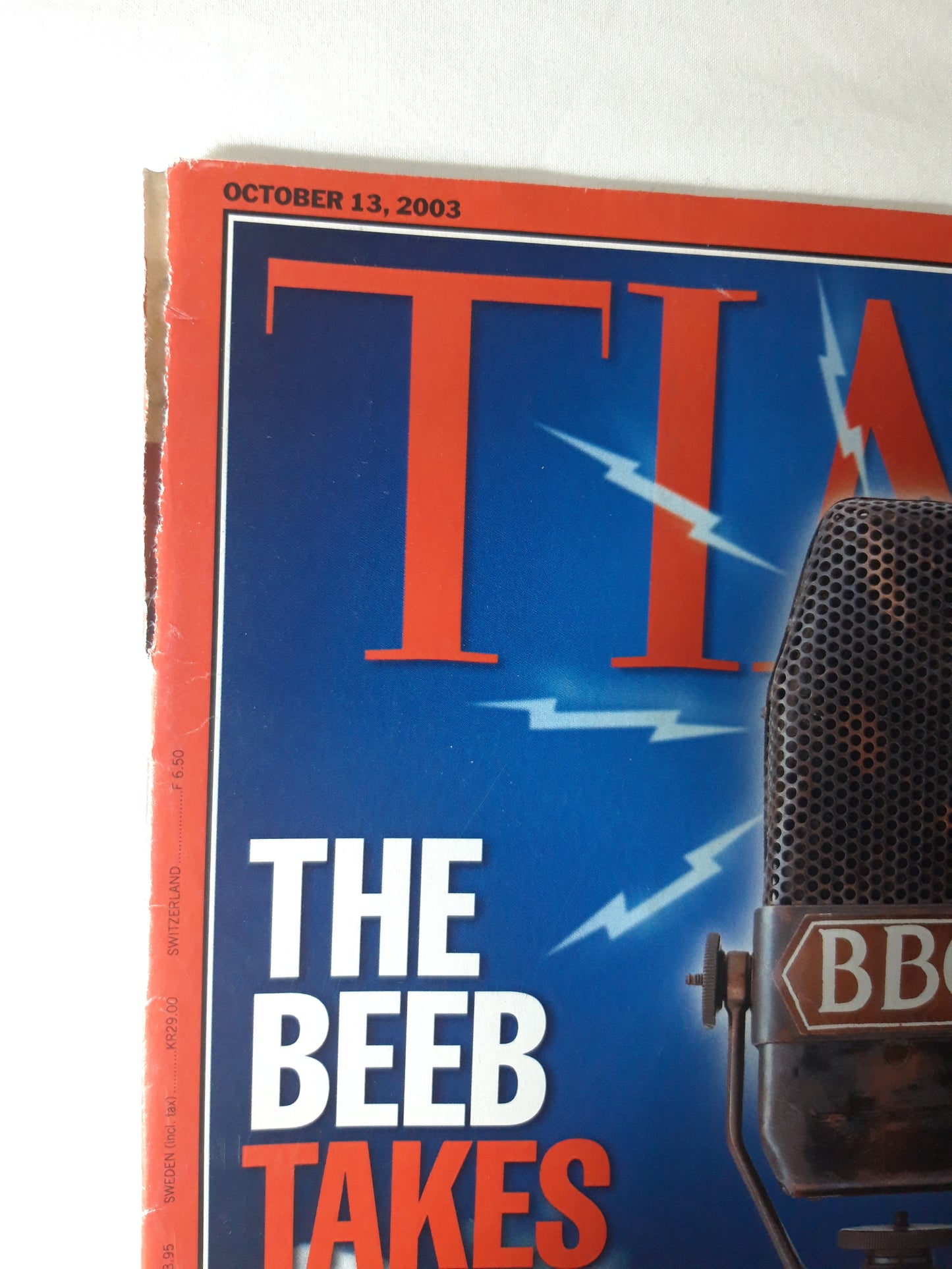 Time magazine The Beeb takes on the world British empire BBC 13.10.2003 October Oktober 2003