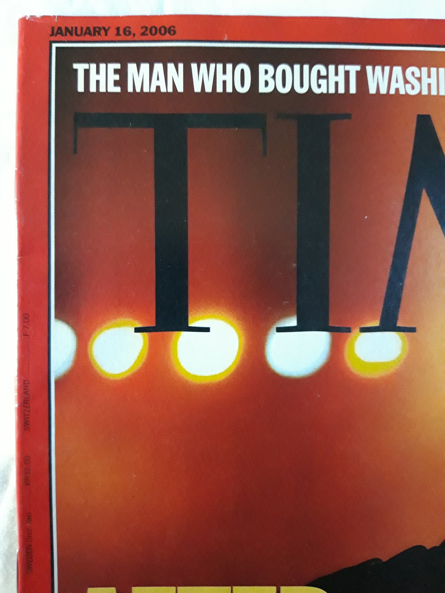 Time magazine After he`s gone Israel Ariel Sharon The man who bought Washington Mozart as therapy 16.01.2006 January 2006