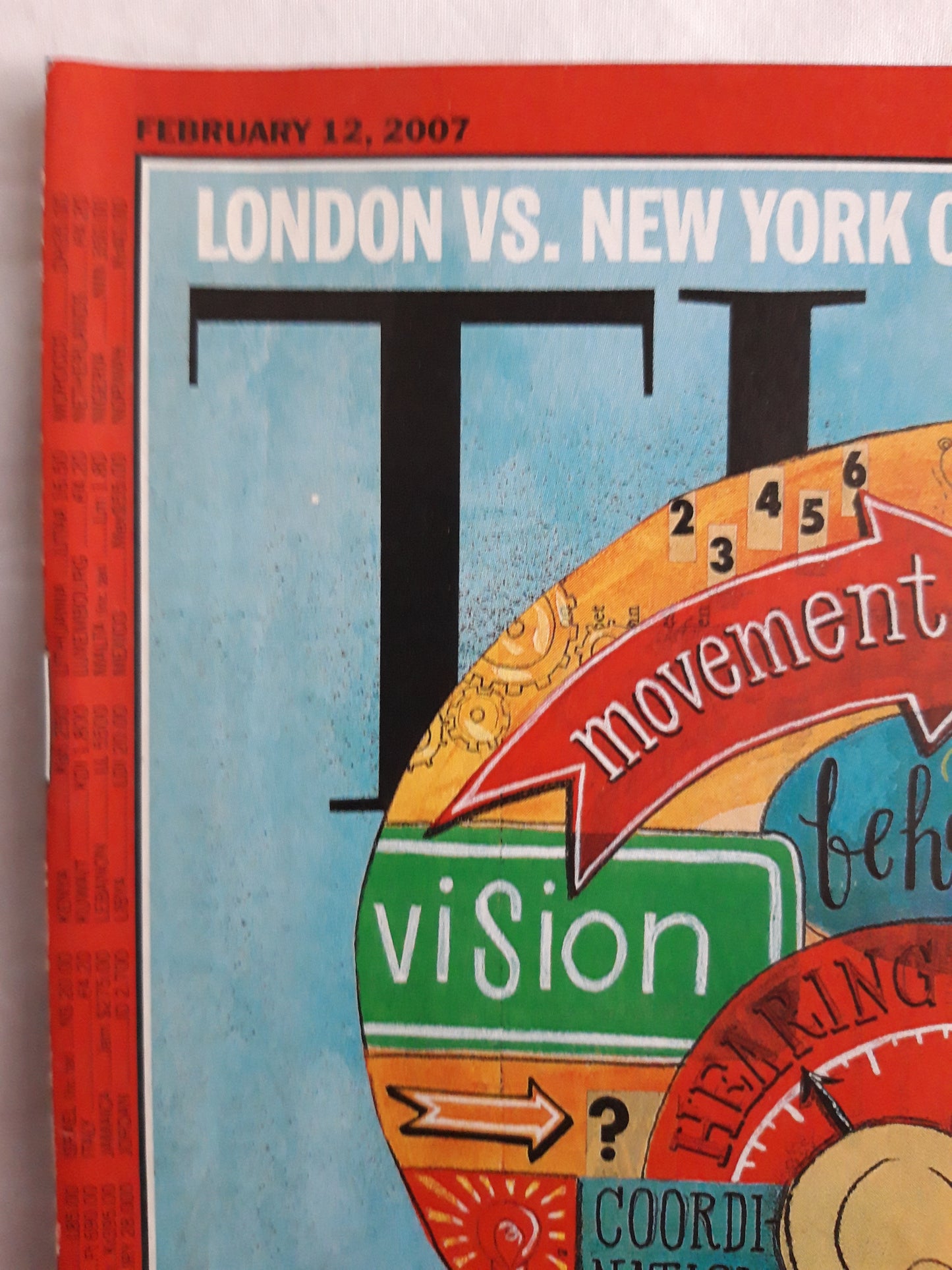 Time magazine how The Brain rewires itself Consciousness a user`s guideLondon vs. New York City Hillary Clinton`s tactics 12.02.2007 February 2007
