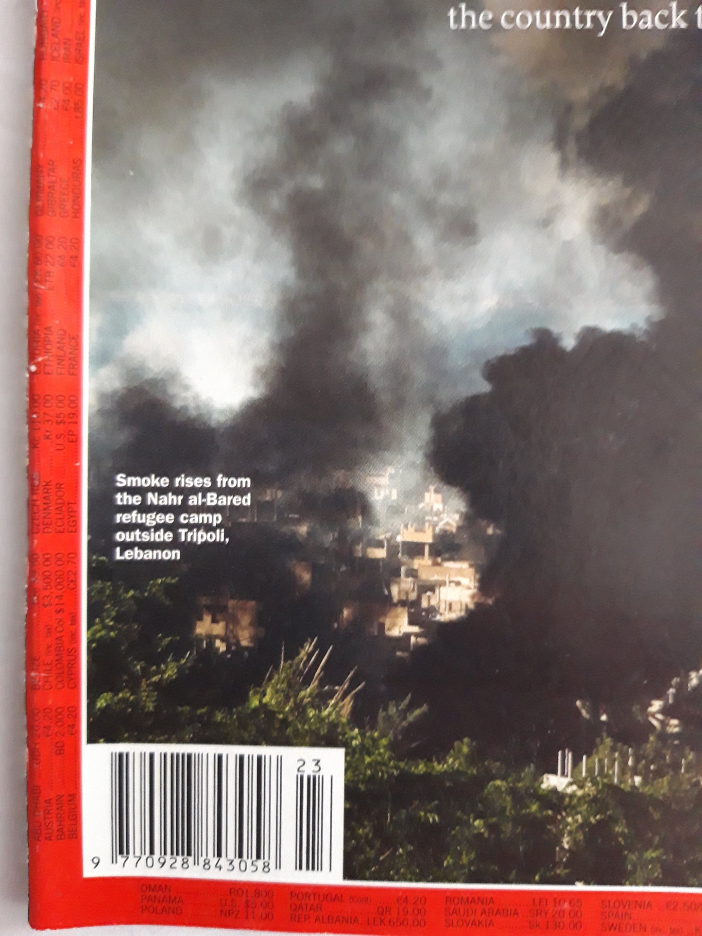 Time magazine Lebanon The Fire This Time Nahr al-Bared Tripoli Gordon Brown China`s Stock Frenzy Beijing Cannes Capers Angelina Jolie Brett Pitt 04.06.2007 Juni 2007