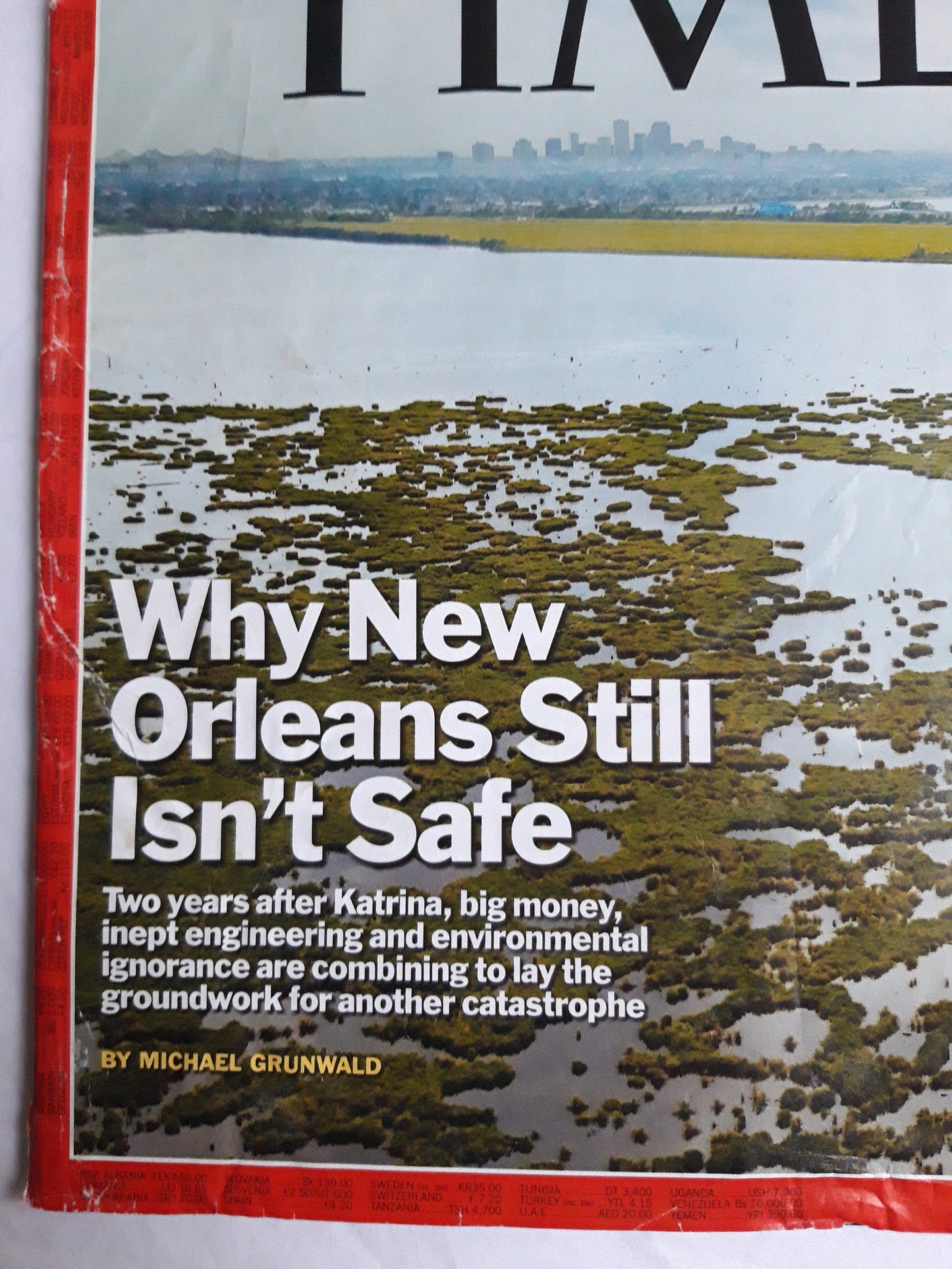 Time magazine Why New Orleans Still Isn`t Safe Katharina Jacob Zuma China and Italy Industrial Partnership Hollywood Titanic Leonardo Di Caprio Kate Winselet 20.08.2007 August 2007