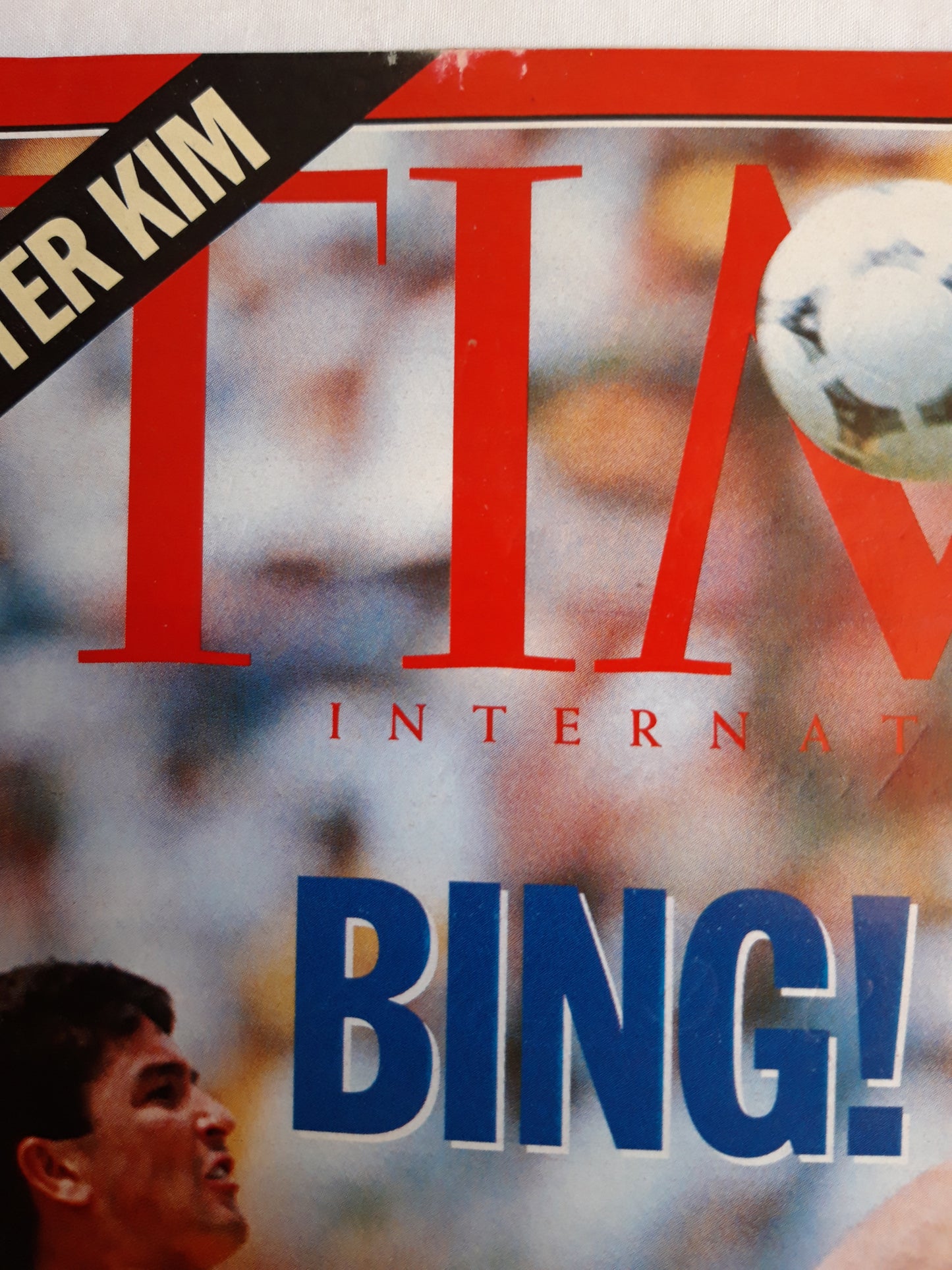 Time magazine Bing! Bam! USA94 Brazilian star Bebeto After Kim 18.07.1994 18. July Juli 1994 No. 29